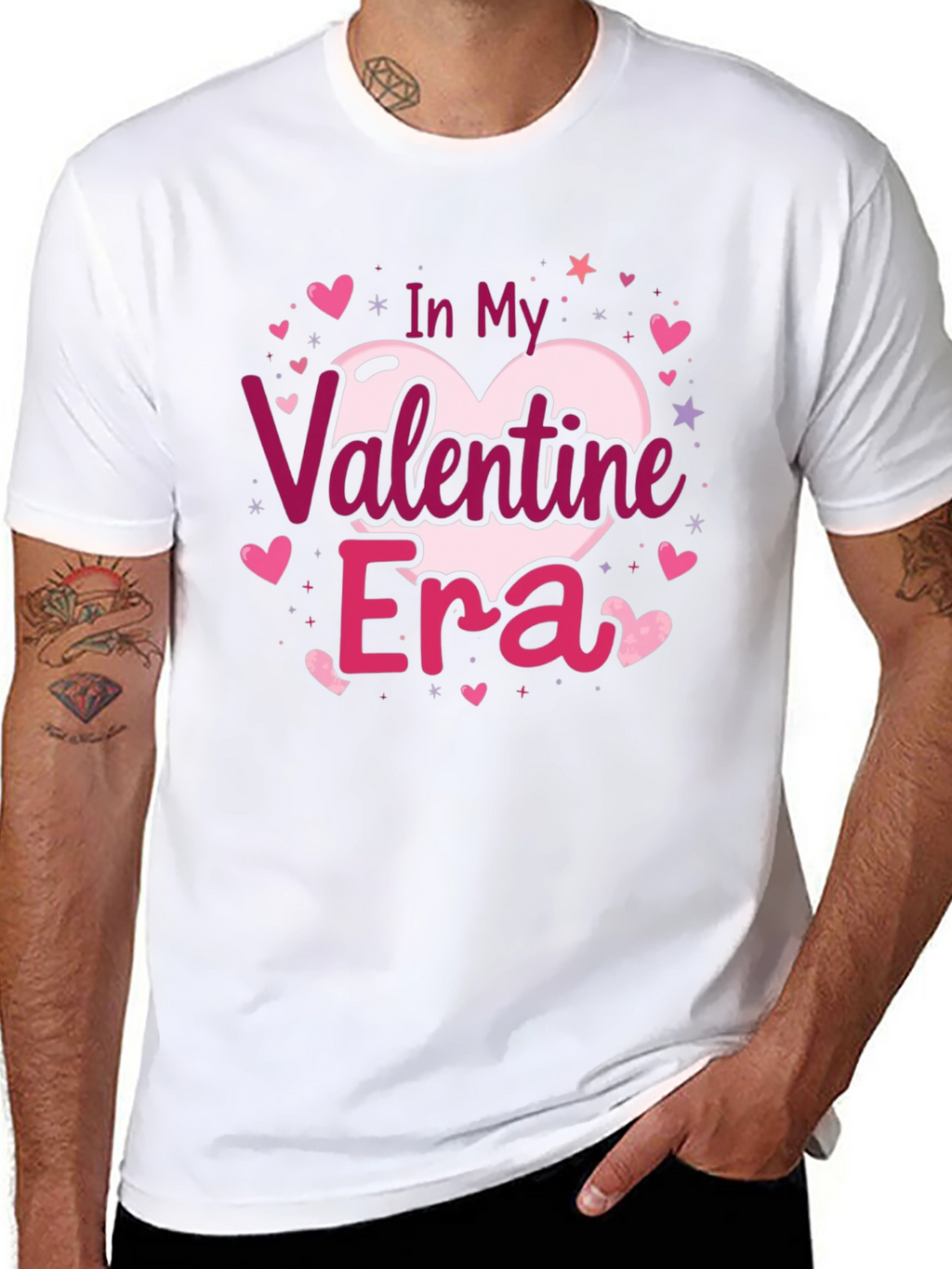 Valentines Era Graphic Tee - Black