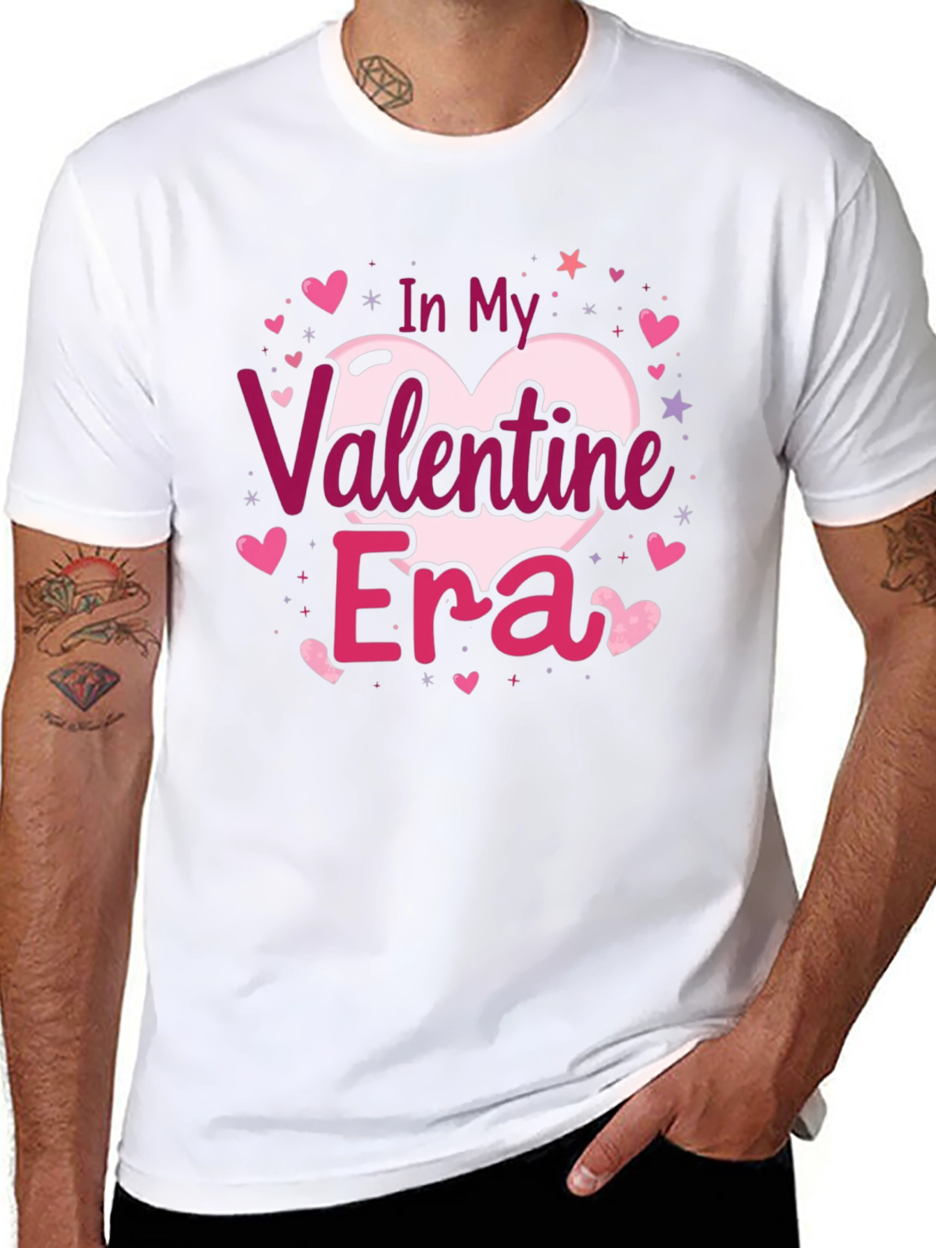 Valentines Era Graphic Tee - Black