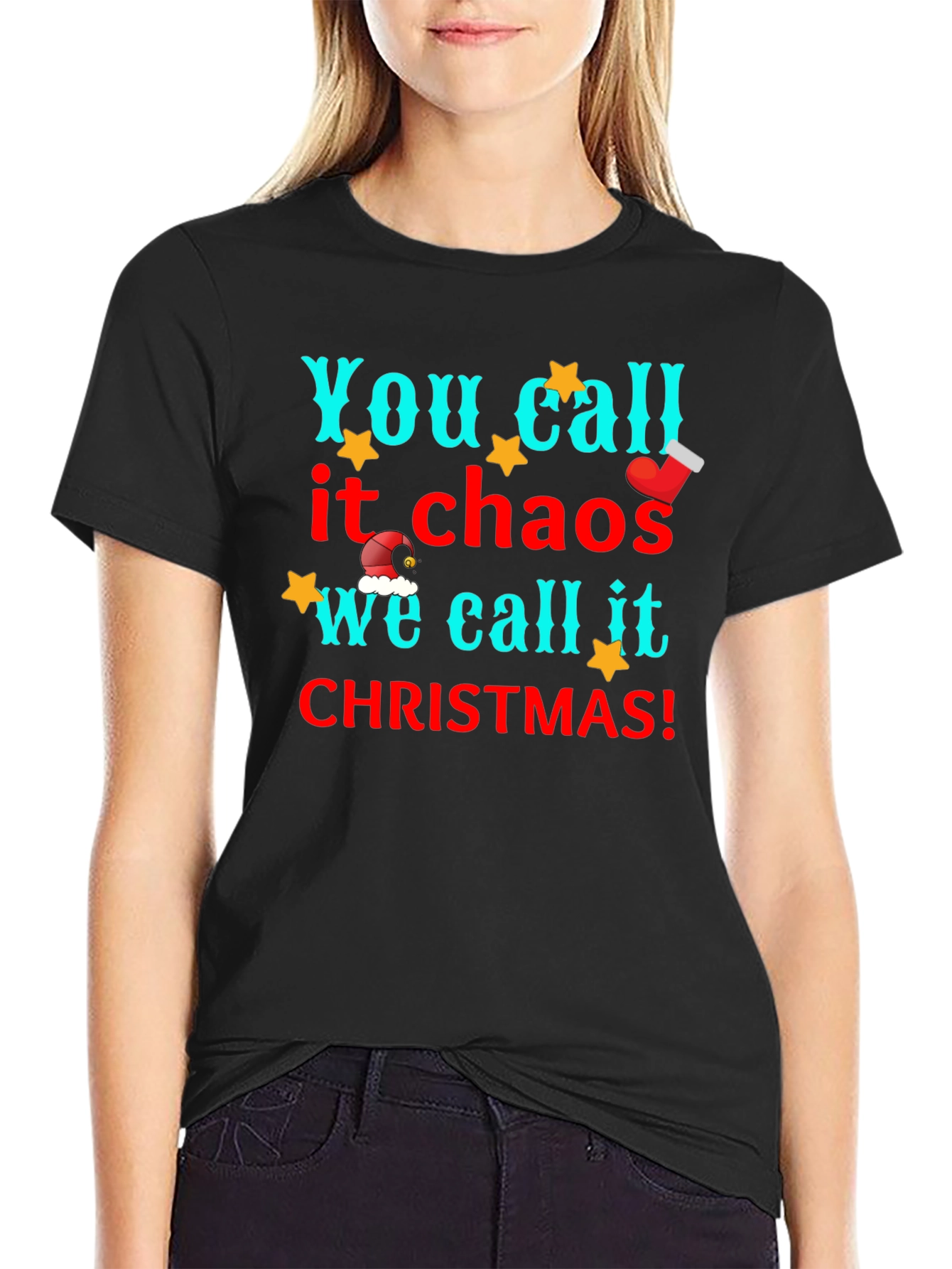 You Call it Chaos Christmas Graphic Tee