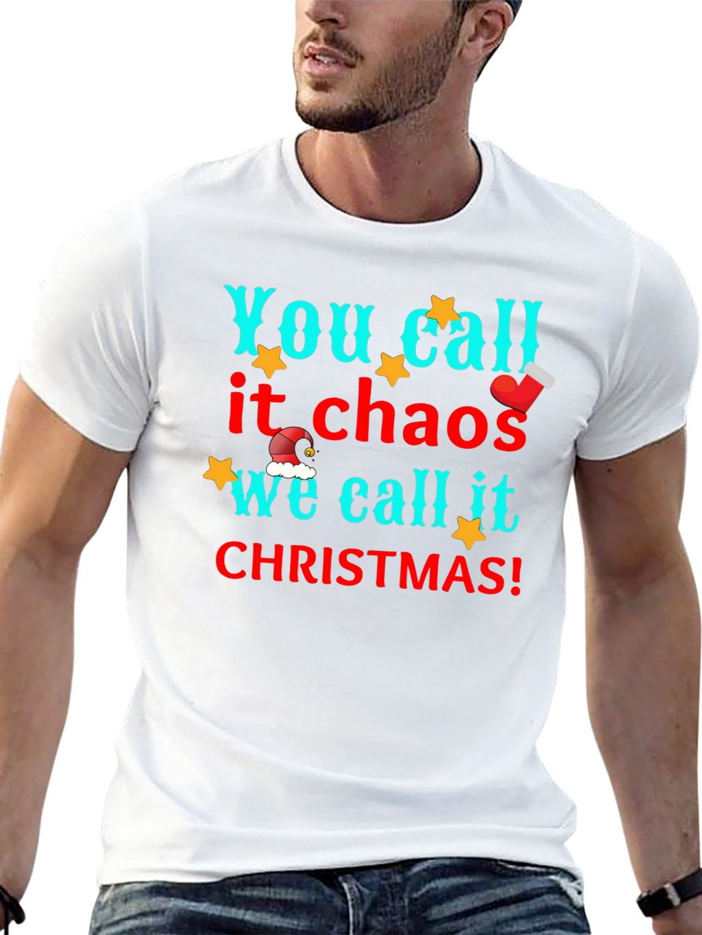 You Call it Chaos Christmas Graphic Tee