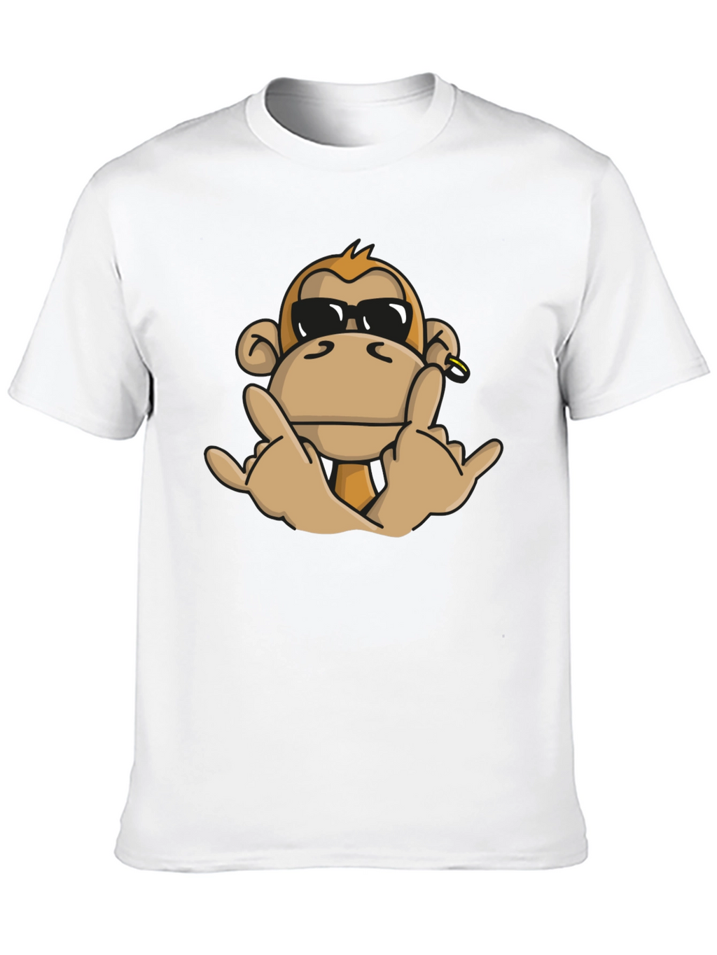 Cool Monkey Graphic T-Shirt - Black