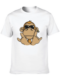 Cool Monkey Graphic T-Shirt - Black