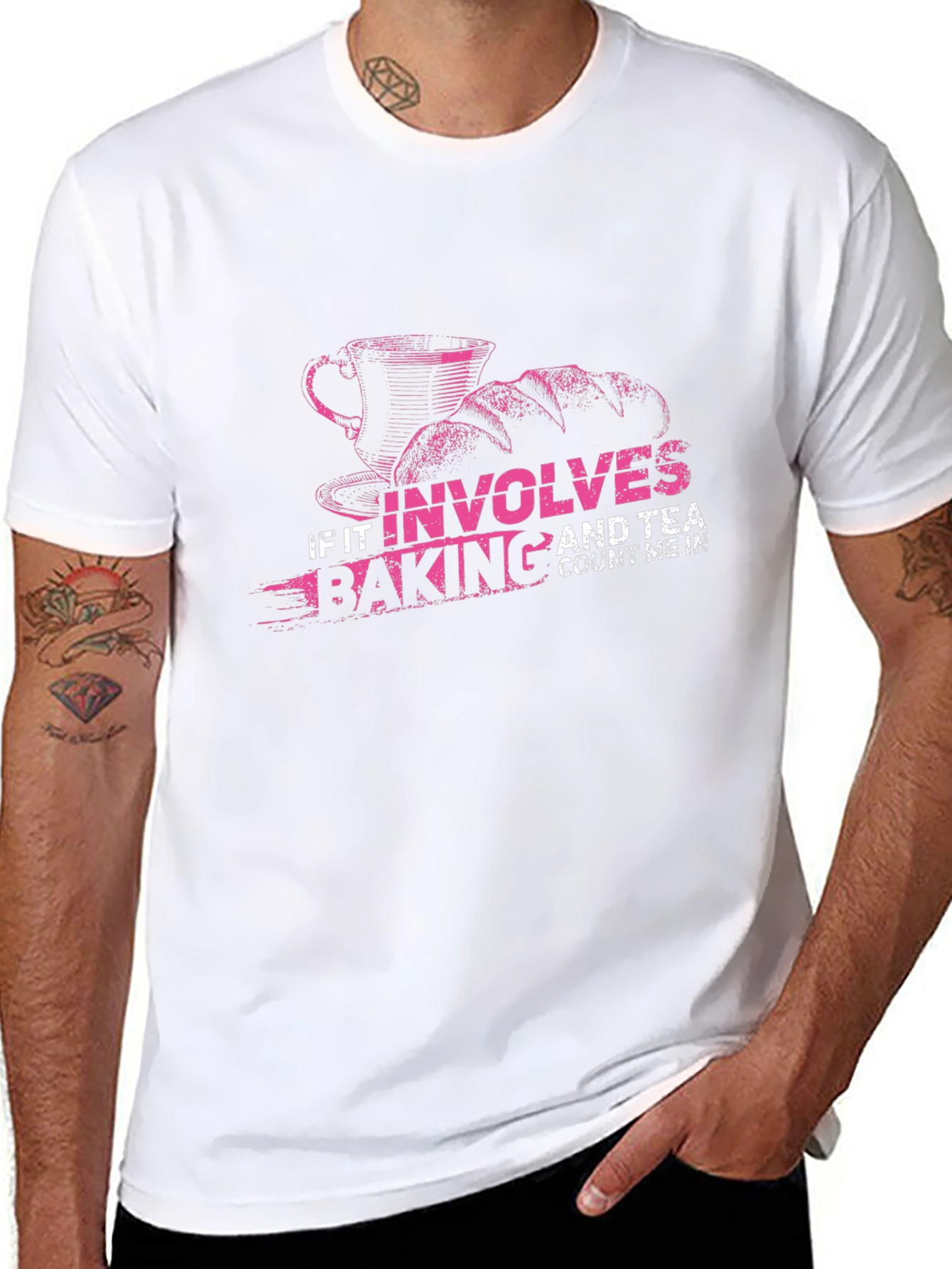 Baking and Tea T-Shirt: Count Me In!