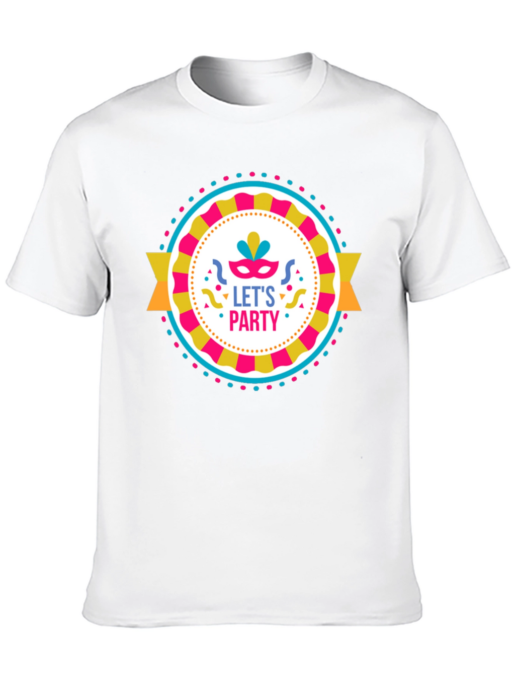 Lets Party Graphic Tee - Black Cotton T-Shirt