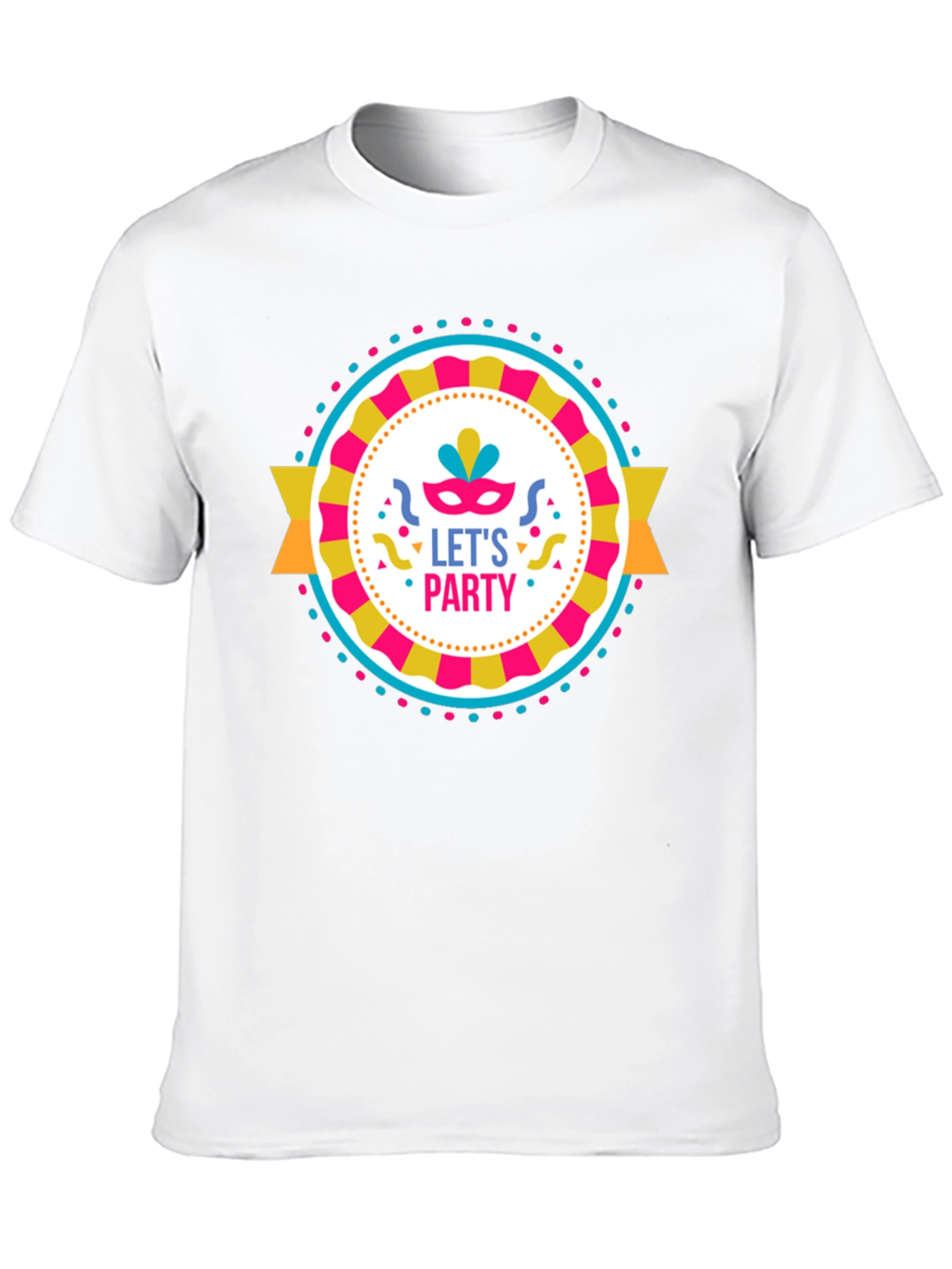 Lets Party Graphic Tee - Black Cotton T-Shirt
