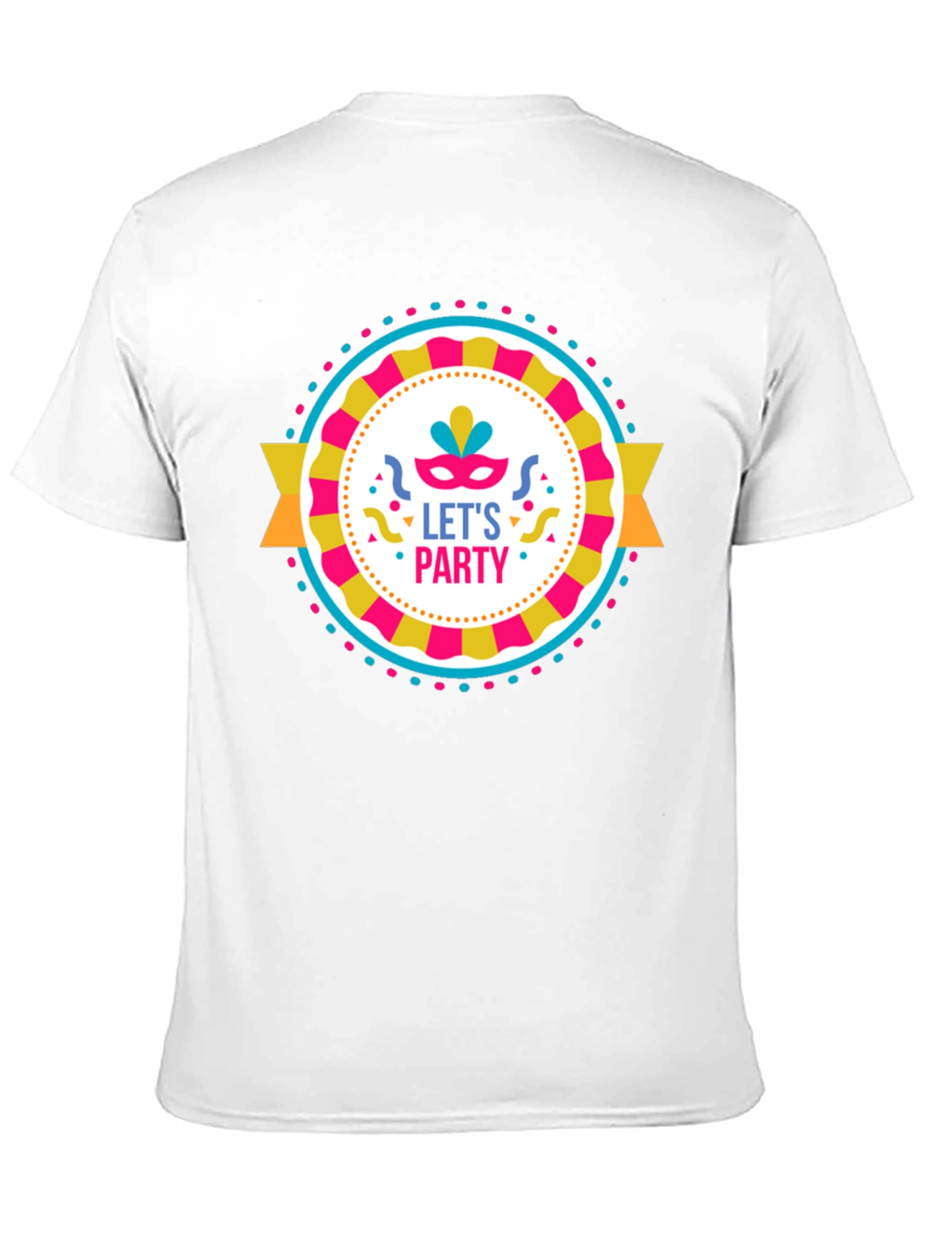 Lets Party Graphic Tee - Black Cotton T-Shirt
