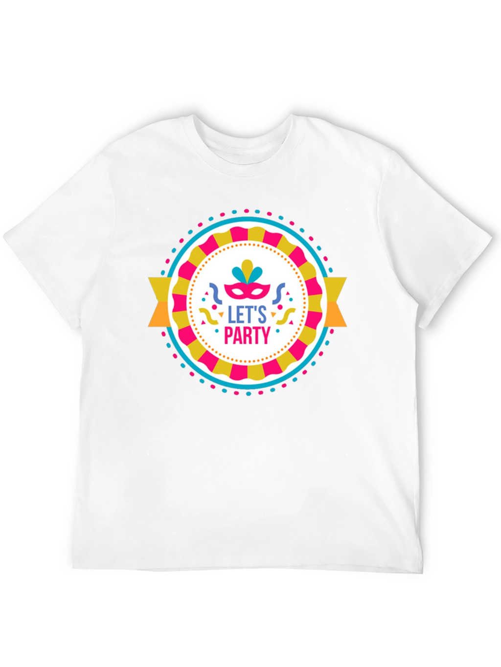 Lets Party Graphic Tee - Black Cotton T-Shirt