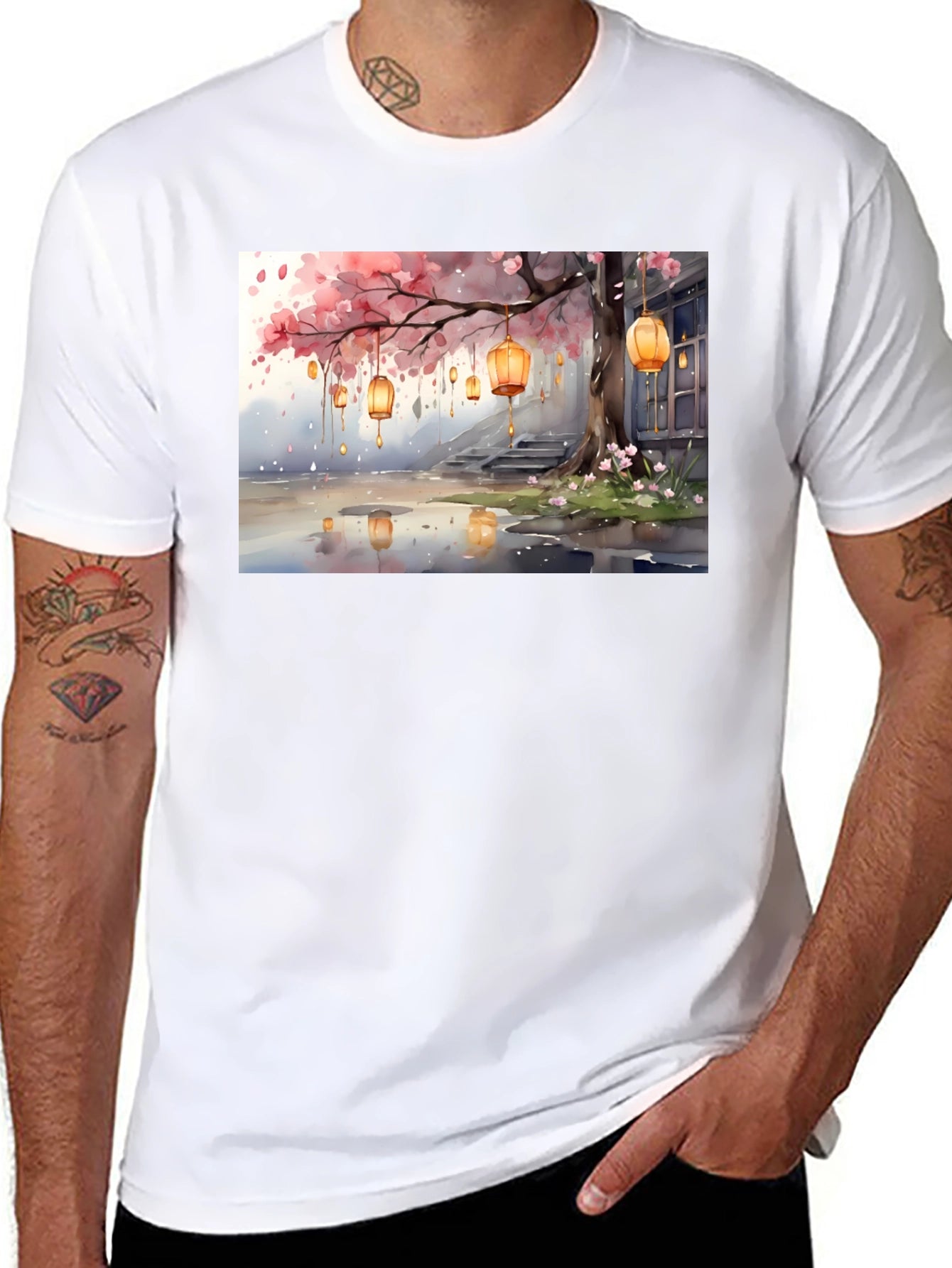 Watercolor Lantern T-Shirt