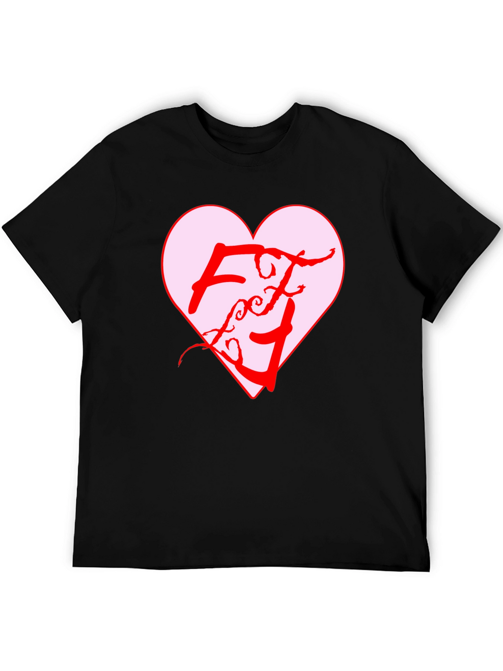 Heart Logo Black T-Shirt