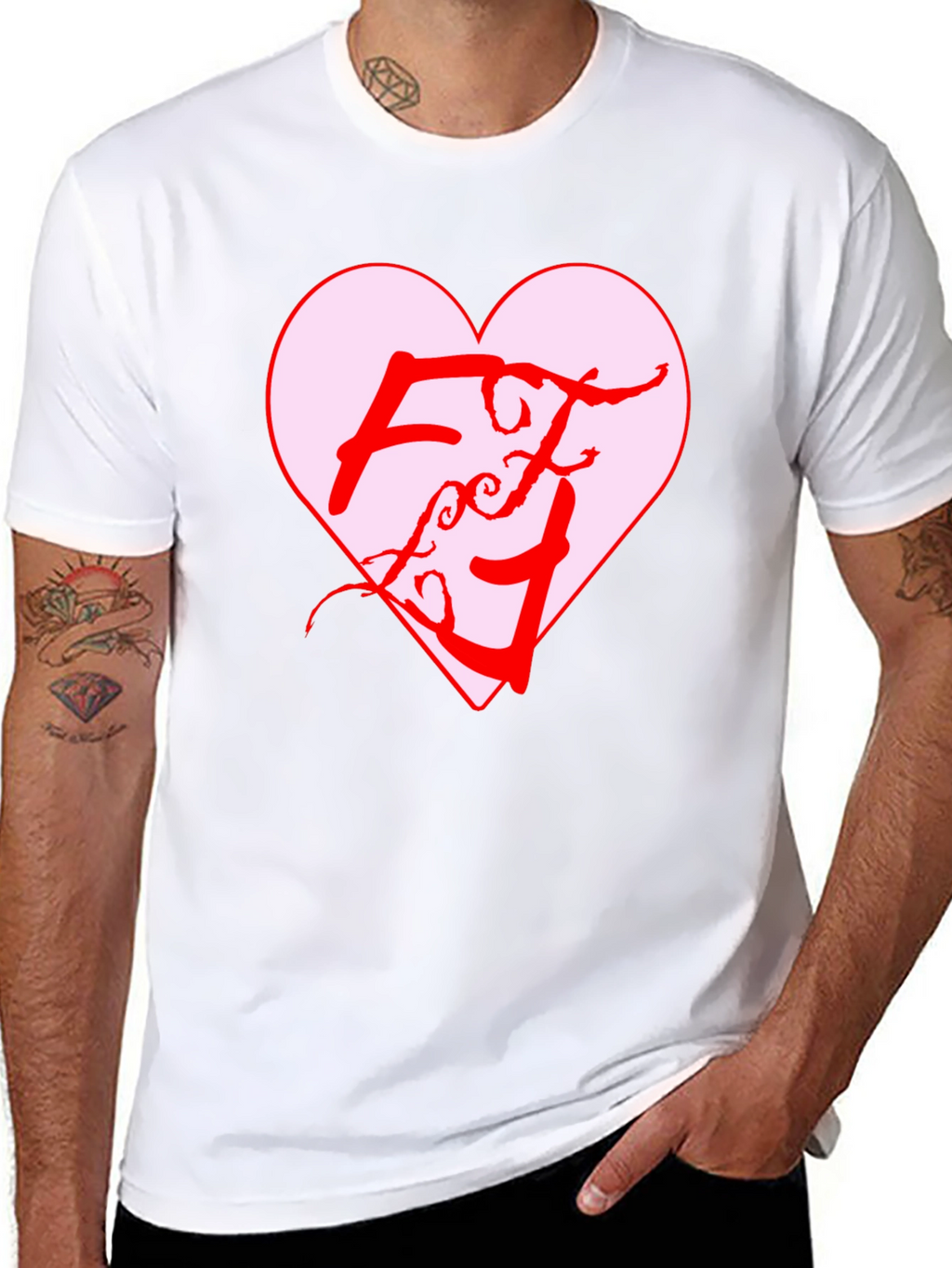 Heart Logo Black T-Shirt