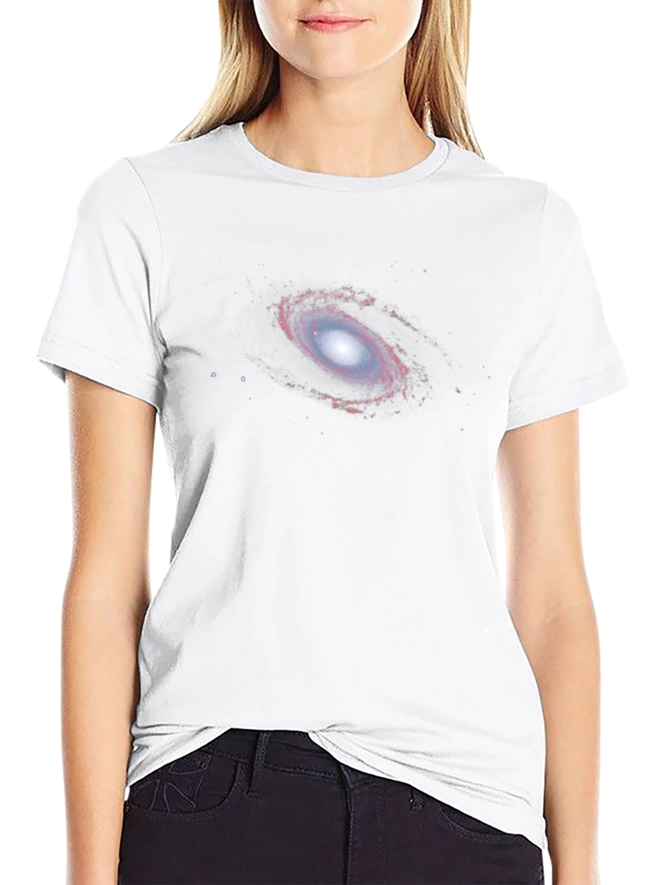 Galaxy Print Black T-Shirt