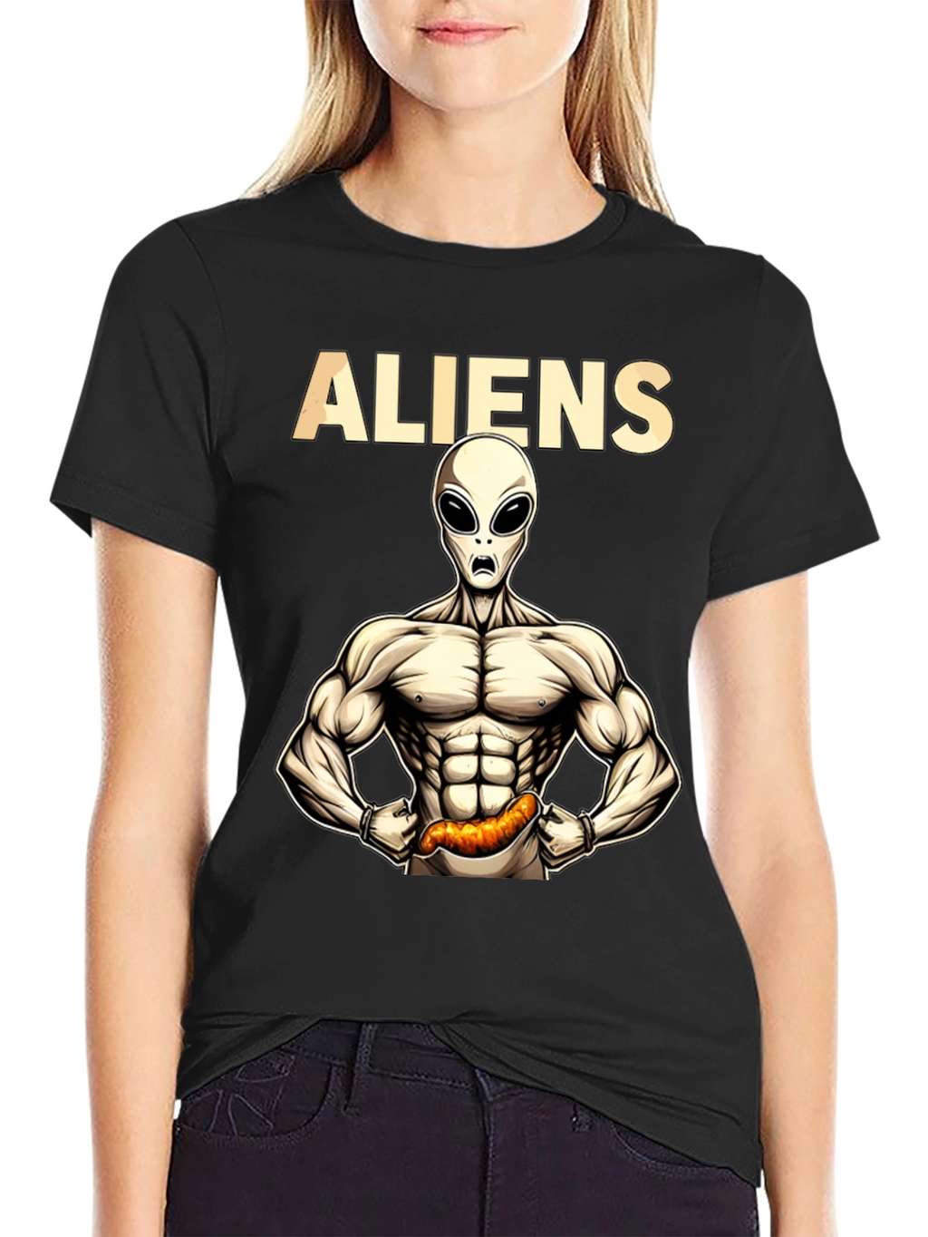ALIENS Fitness T-Shirt Funny Gym Tee