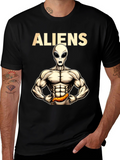 ALIENS Fitness T-Shirt Funny Gym Tee