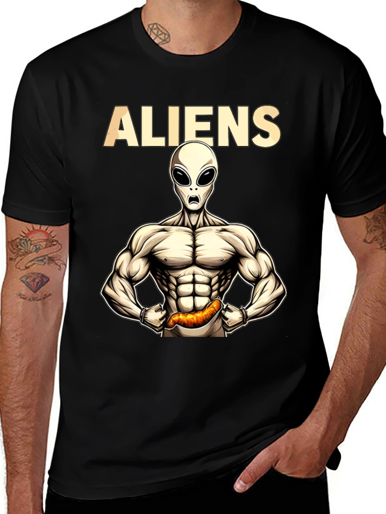ALIENS Fitness T-Shirt Funny Gym Tee