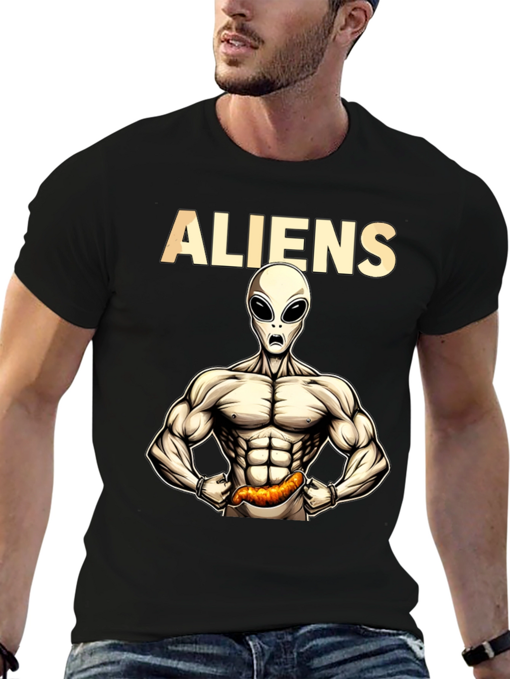 ALIENS Fitness T-Shirt Funny Gym Tee
