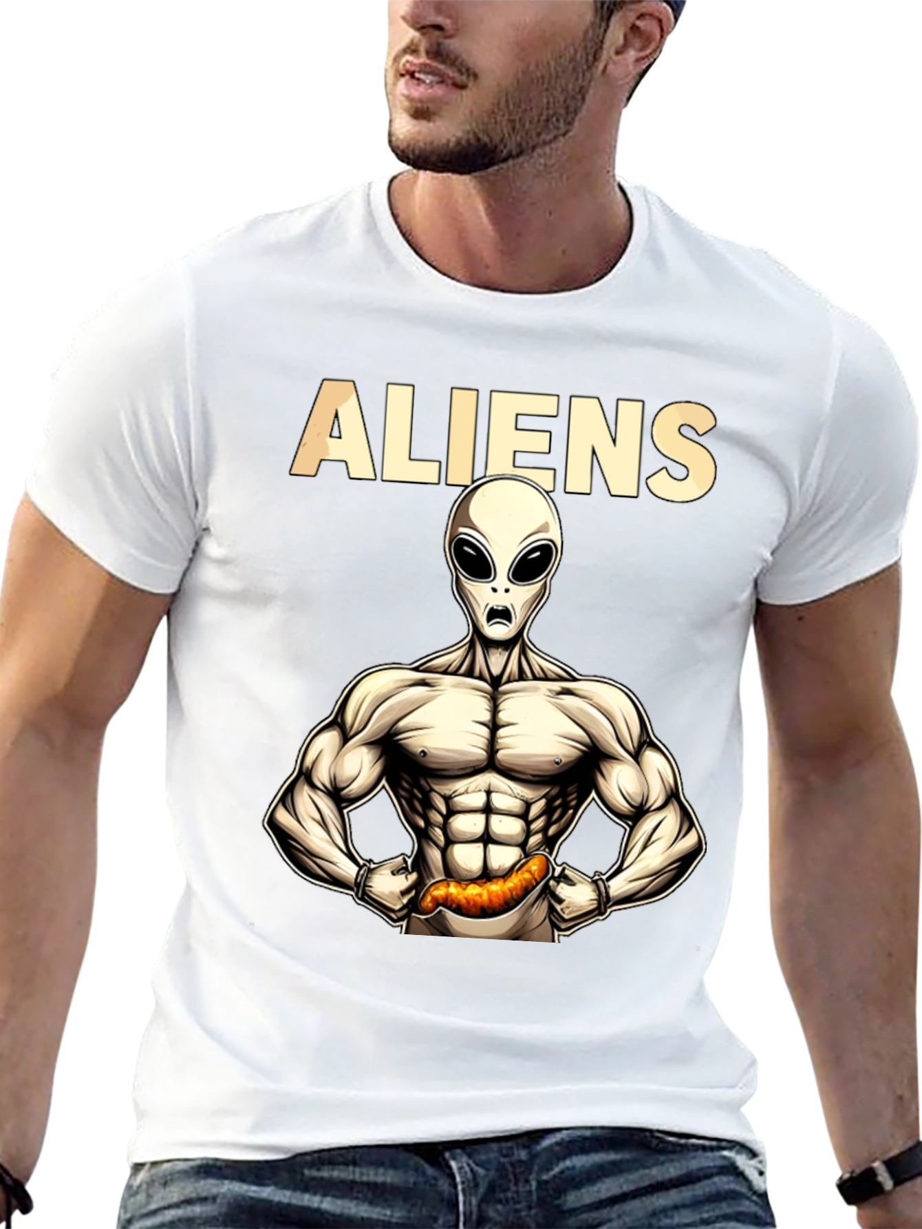 ALIENS Fitness T-Shirt Funny Gym Tee