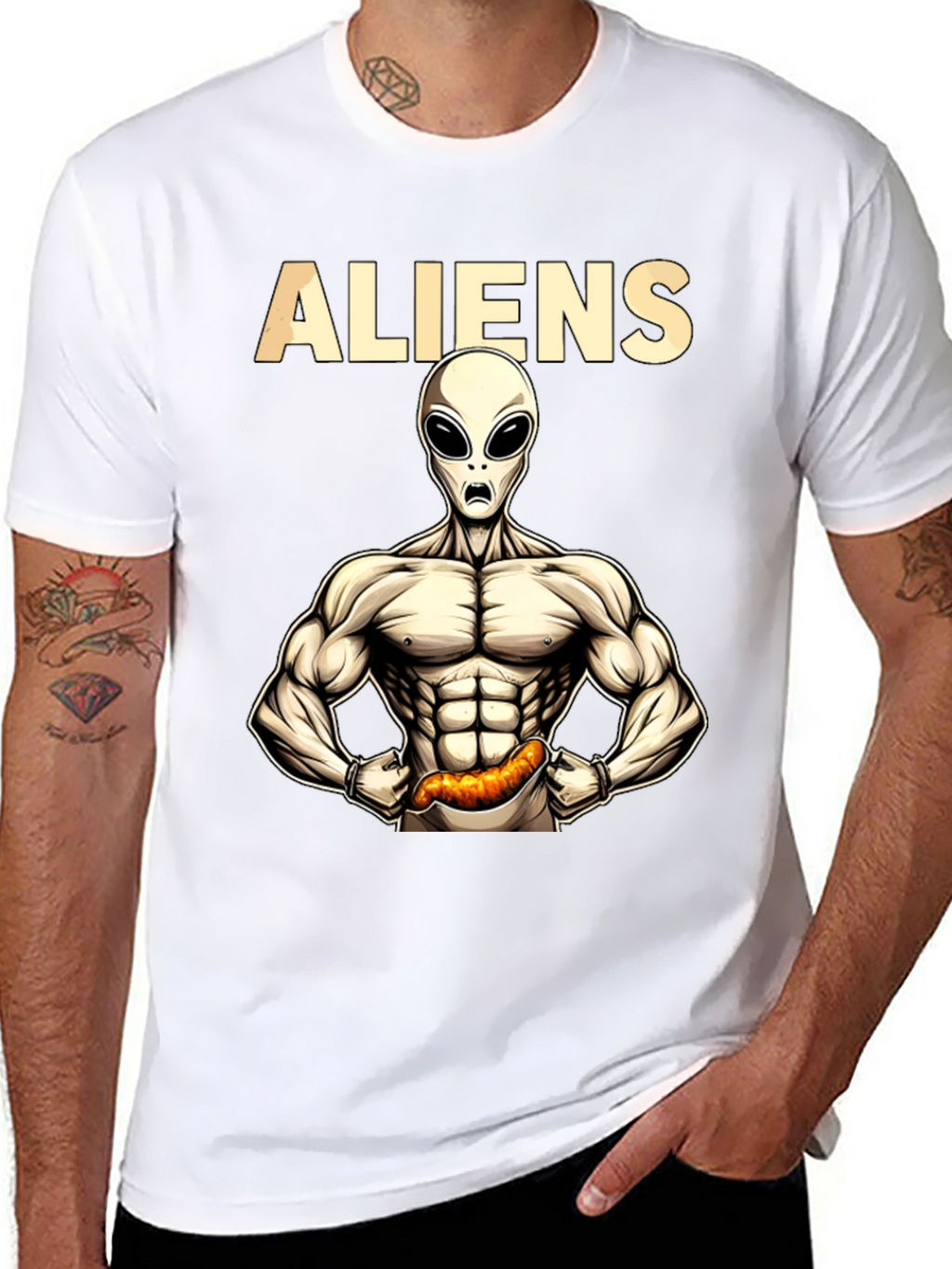 ALIENS Fitness T-Shirt Funny Gym Tee