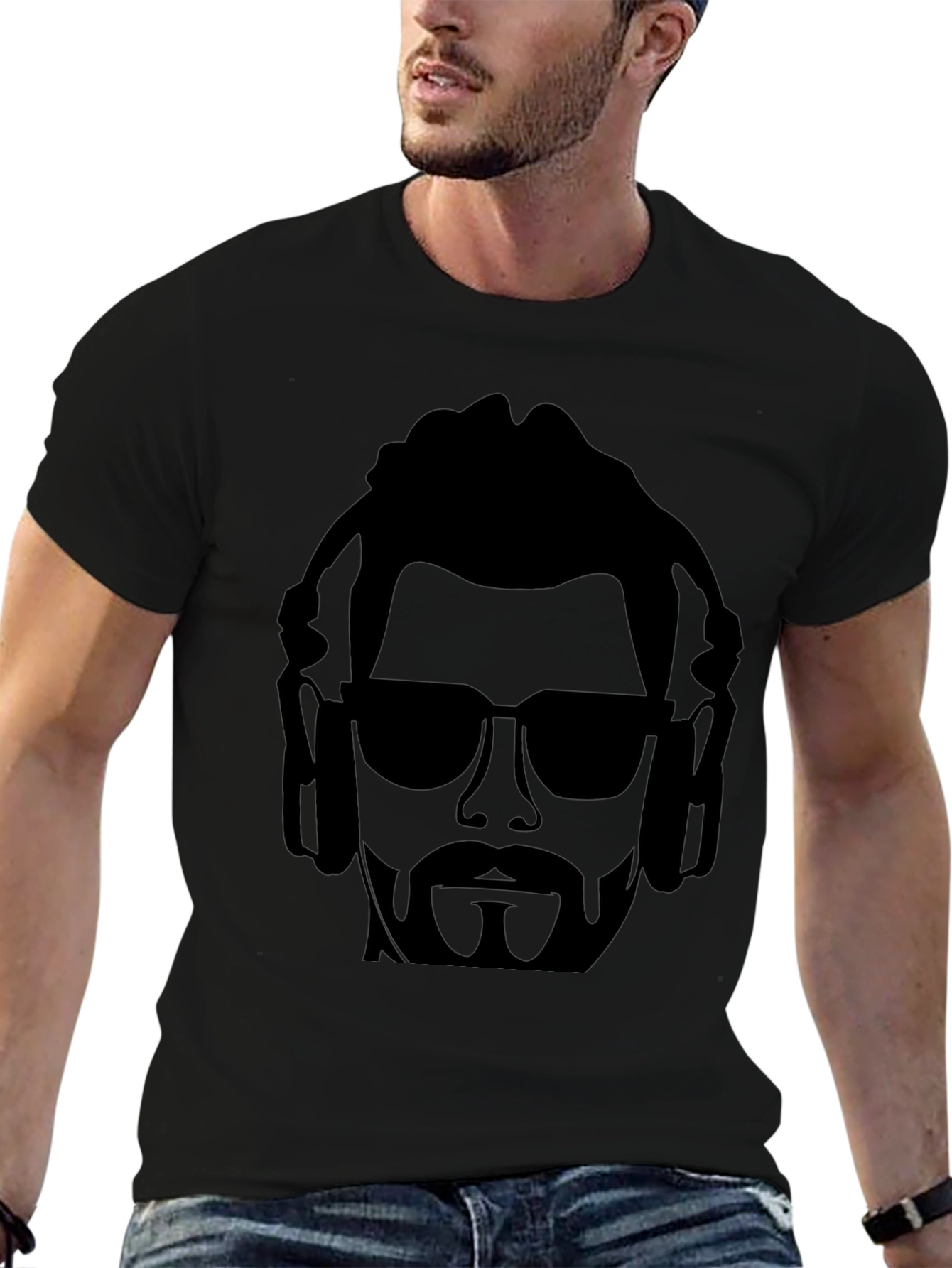 Cool DJ Graphic Tee - Mens Black T-Shirt