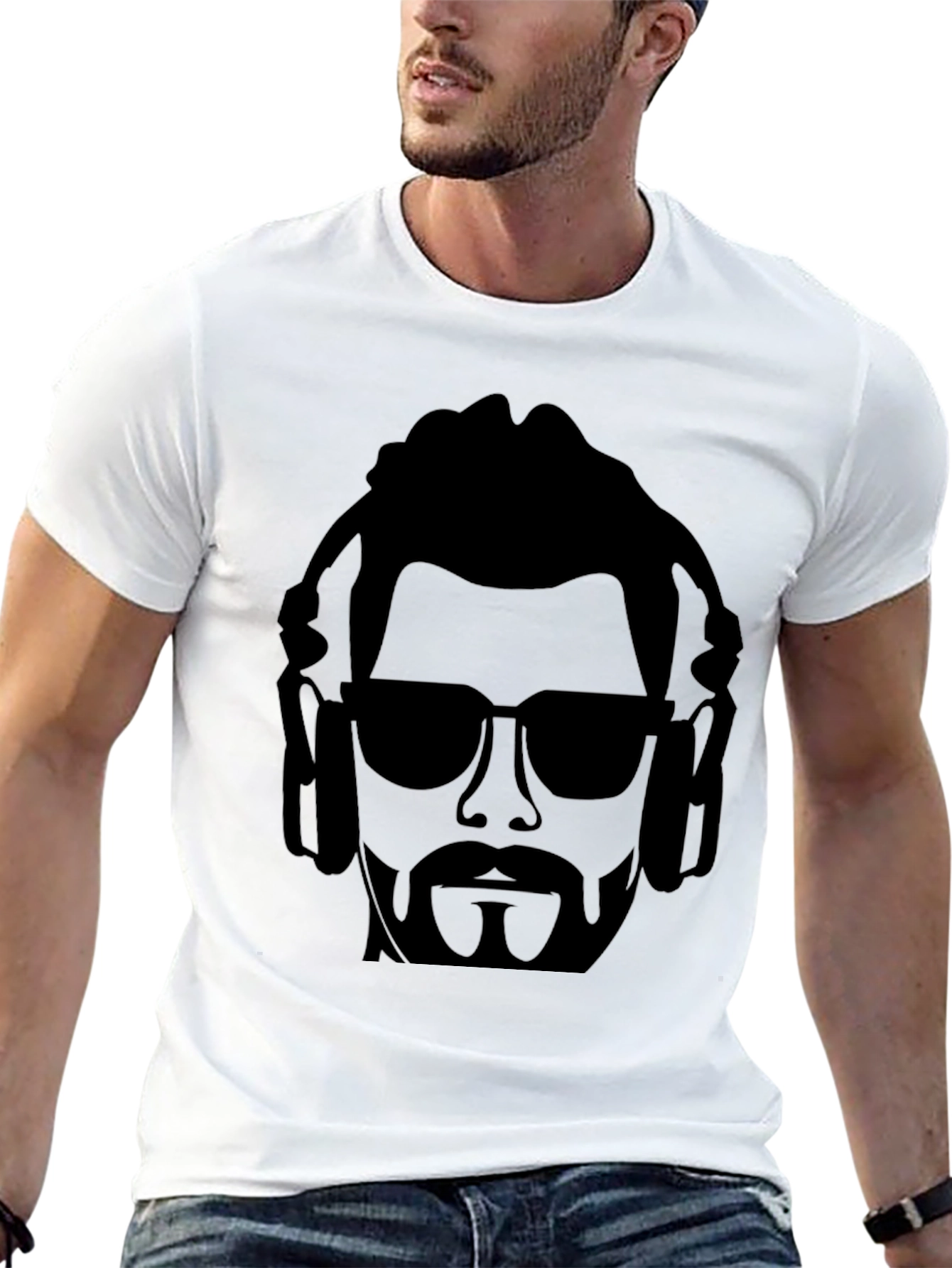 Cool DJ Graphic Tee - Mens Black T-Shirt