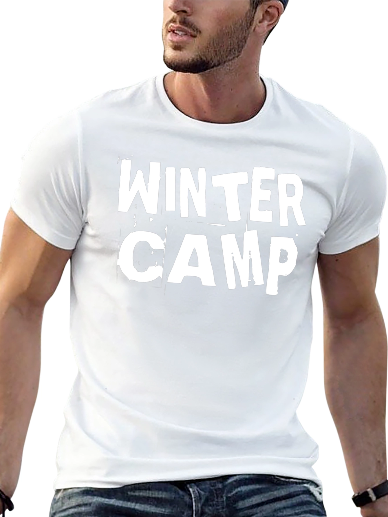 Winter Camp Black Graphic Tee