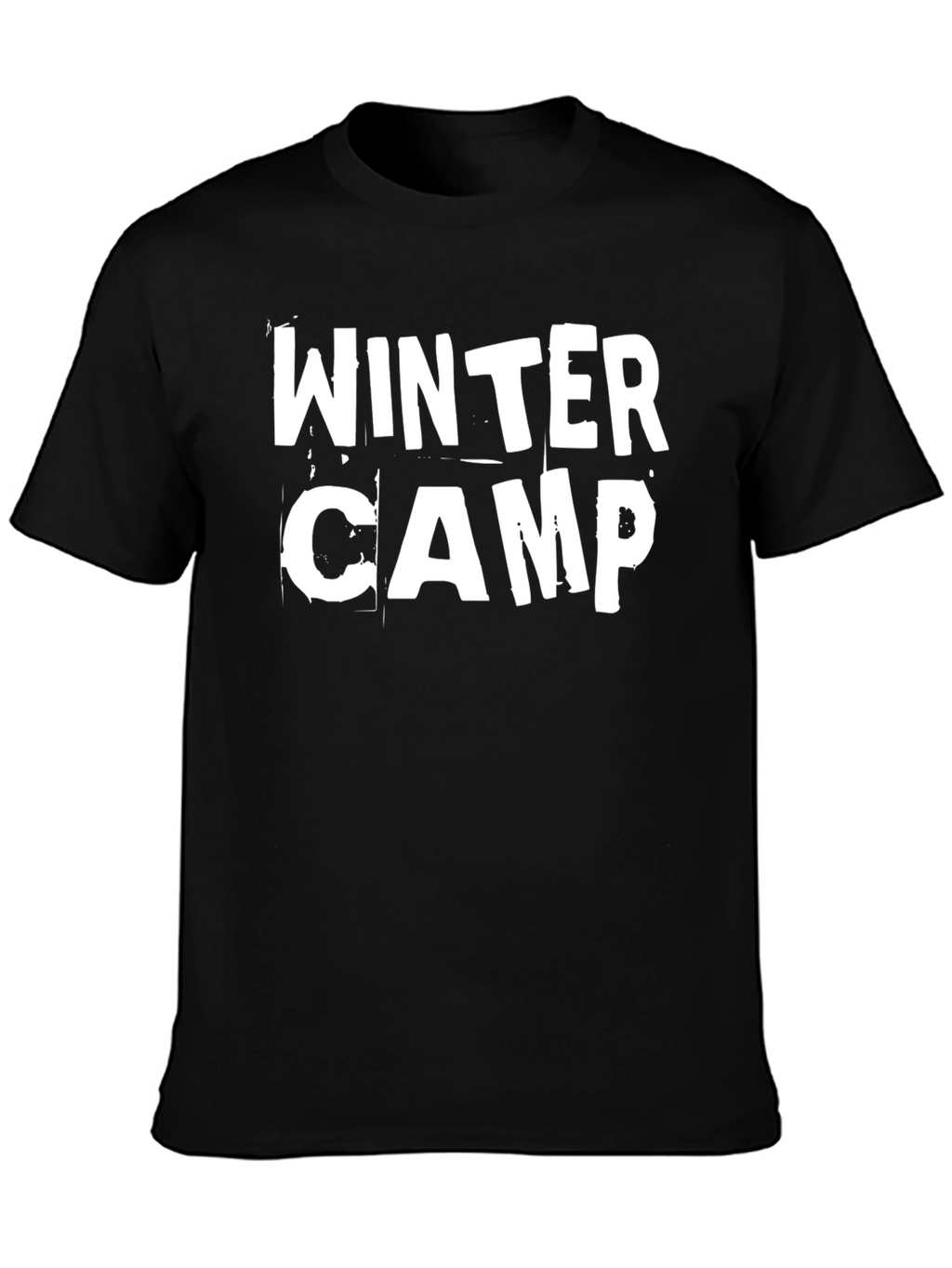 Winter Camp Black Graphic Tee