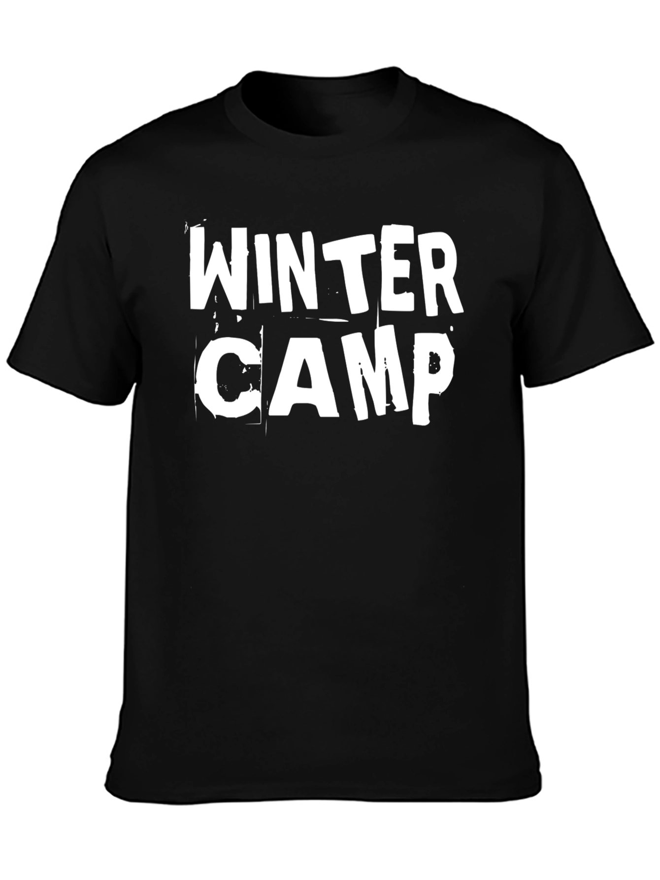 Winter Camp Black Graphic Tee