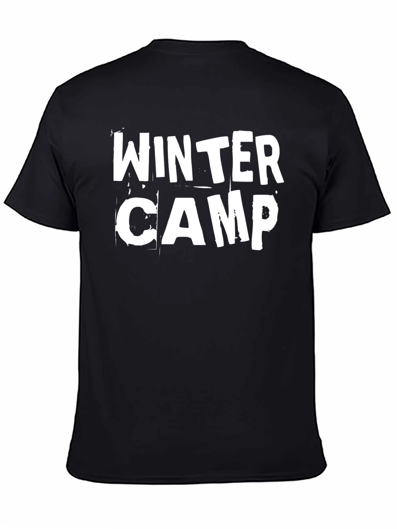 Winter Camp Black Graphic Tee