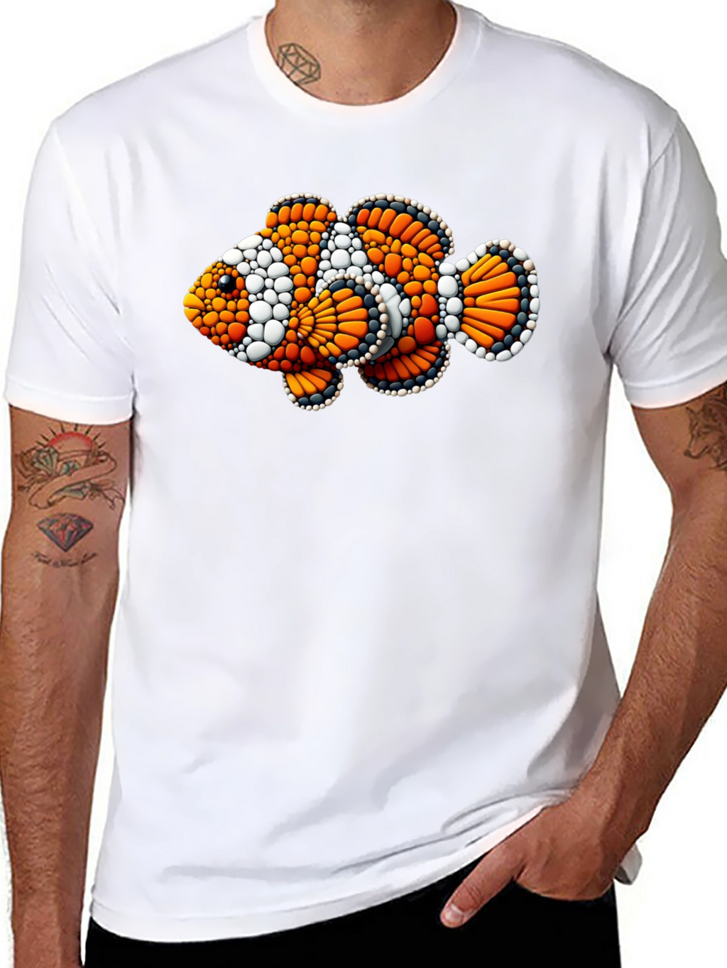 Clownfish Graphic Black T-Shirt