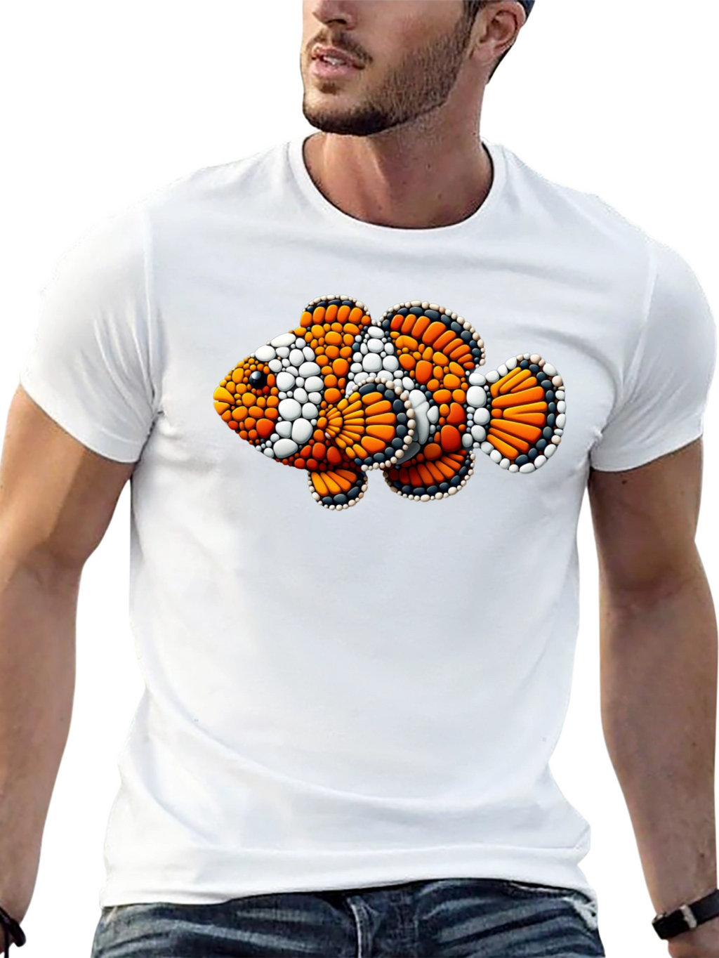 Clownfish Graphic Black T-Shirt