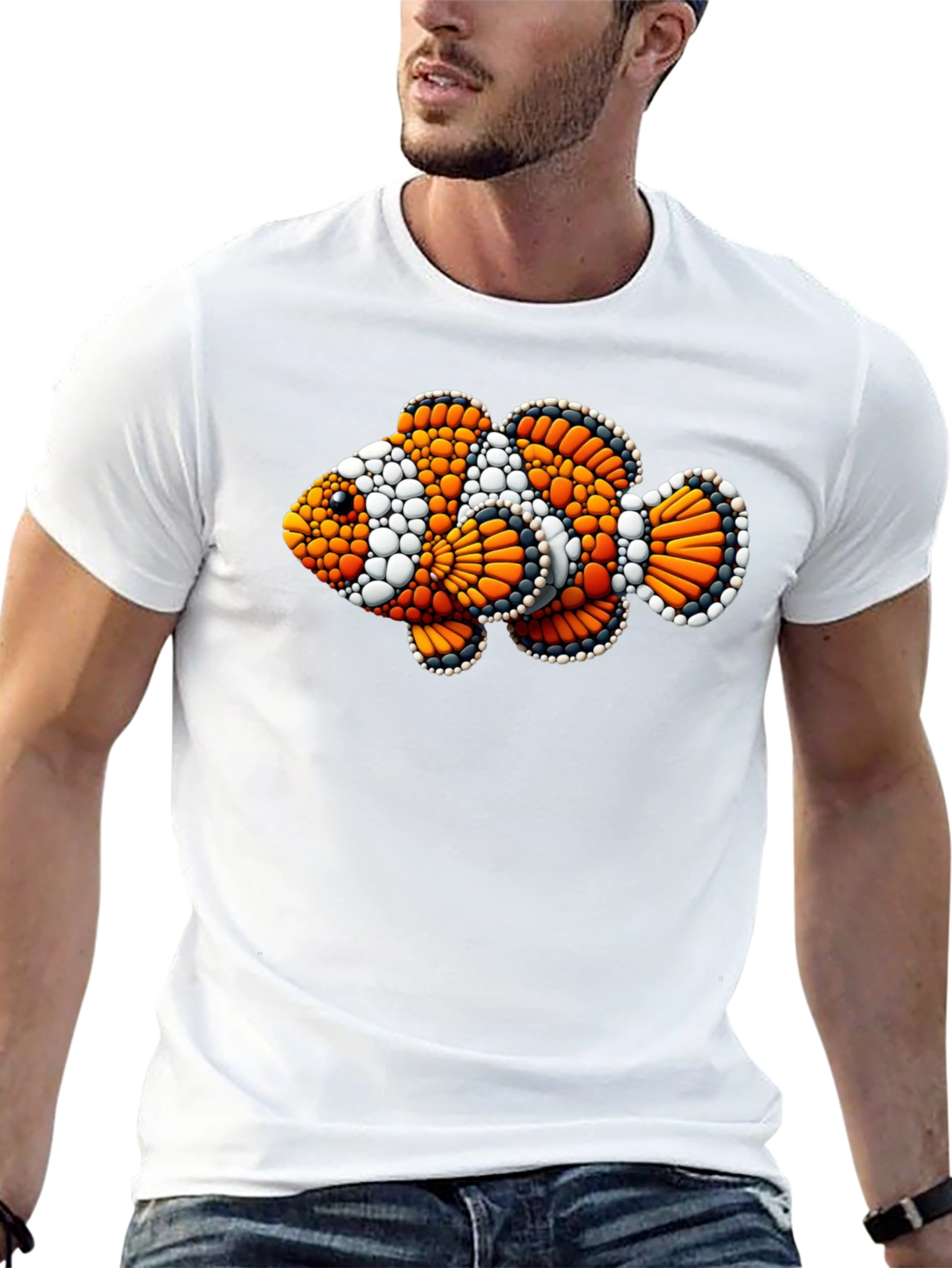 Clownfish Graphic Black T-Shirt