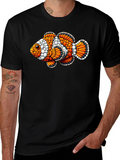Clownfish Graphic Black T-Shirt