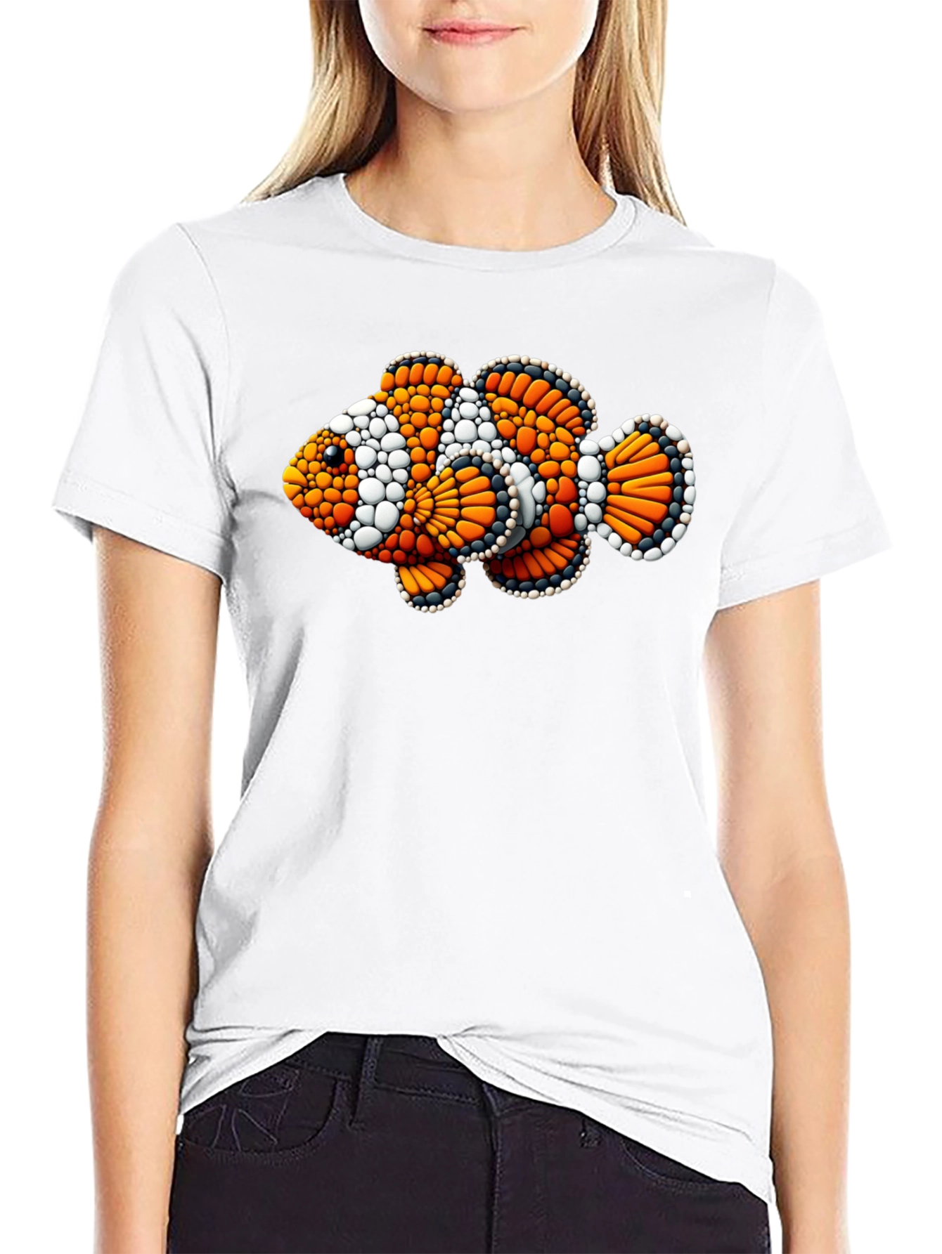 Clownfish Graphic Black T-Shirt