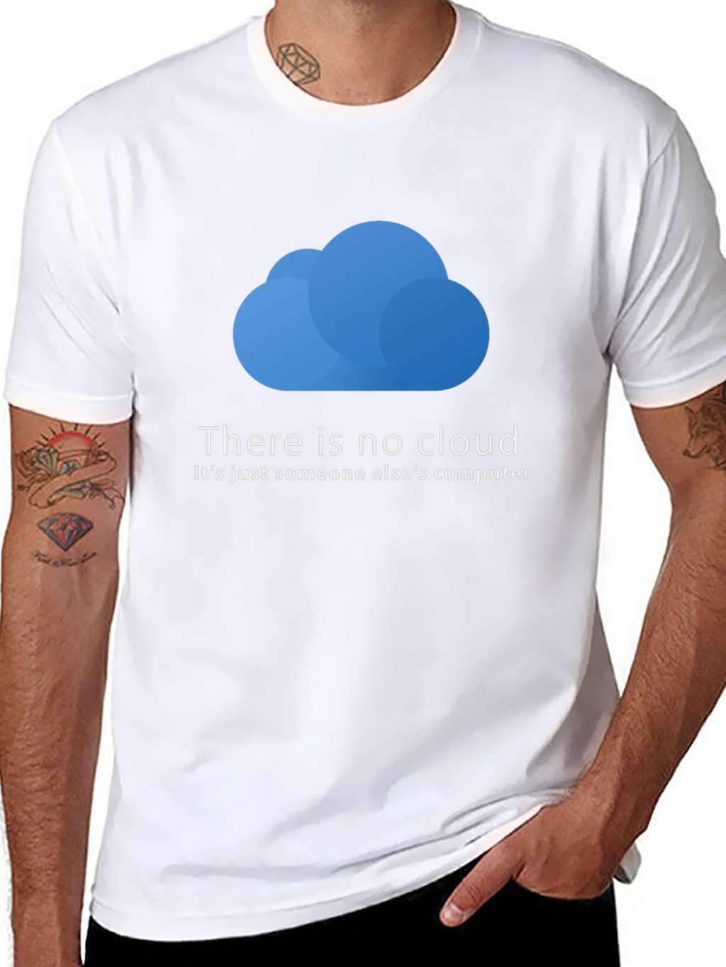 There is No Cloud T-Shirt - Funny Techie Tee