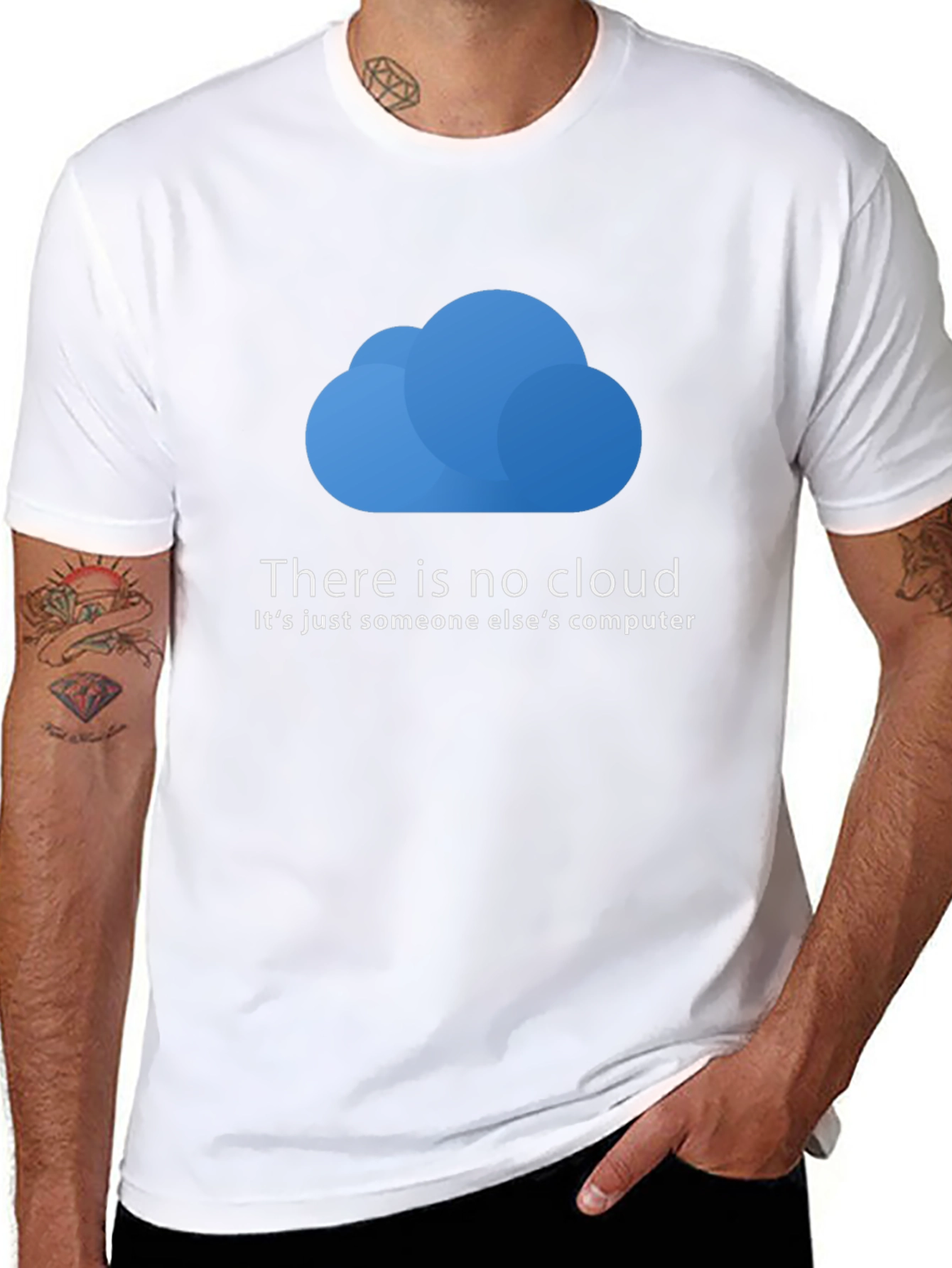 There is No Cloud T-Shirt - Funny Techie Tee