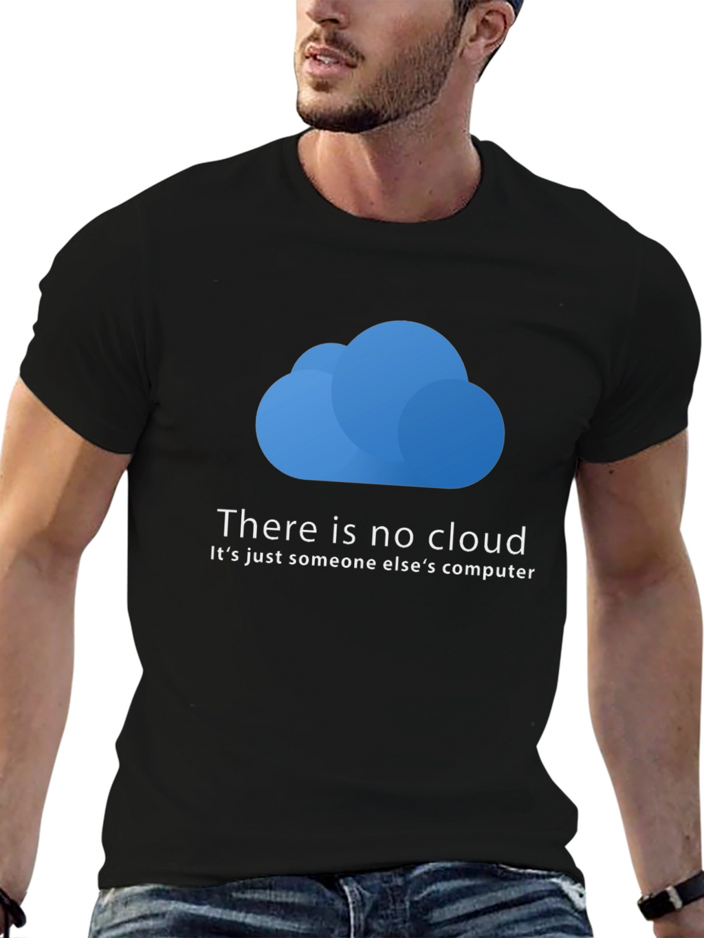 There is No Cloud T-Shirt - Funny Techie Tee