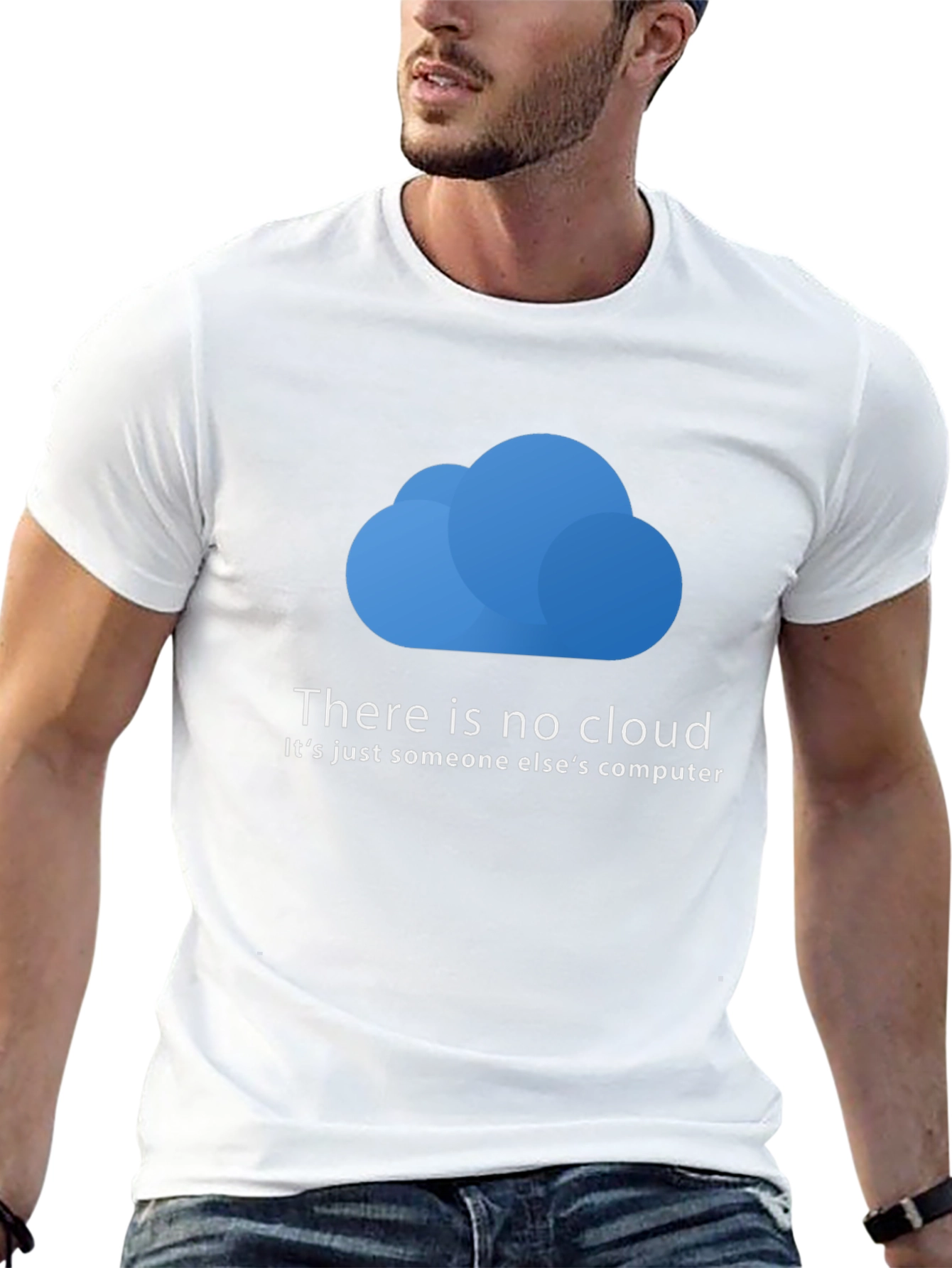 There is No Cloud T-Shirt - Funny Techie Tee