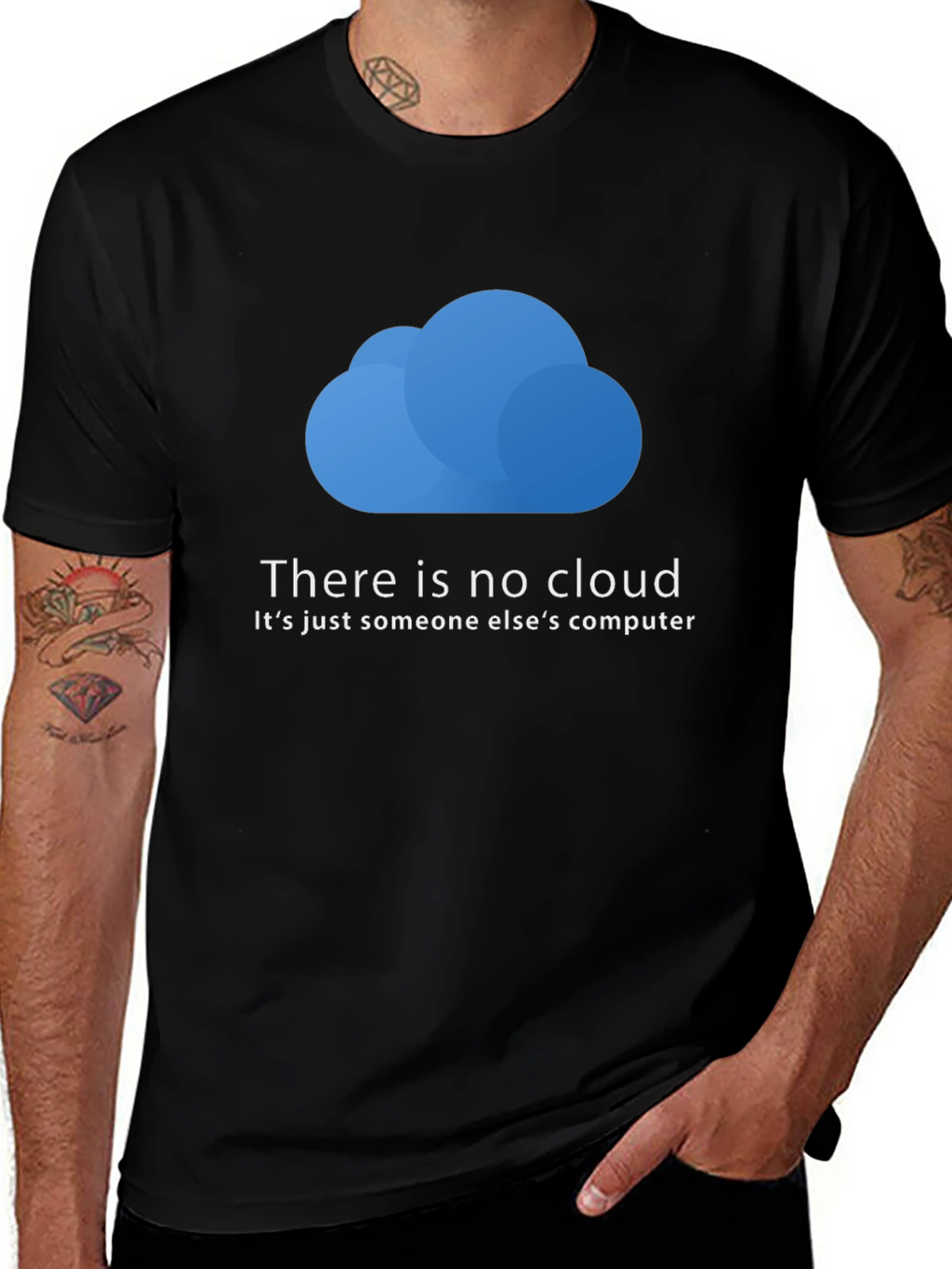 There is No Cloud T-Shirt - Funny Techie Tee