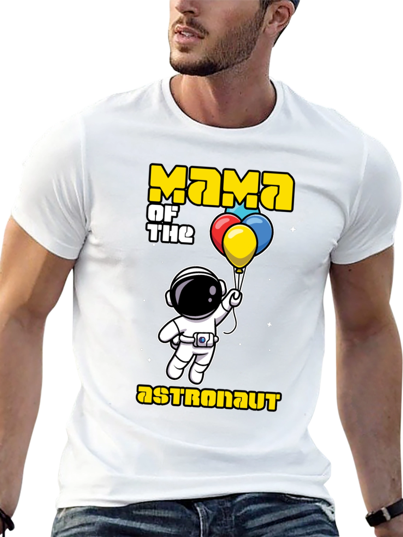 Mama of the Astronaut T-Shirt Space Lover Gift