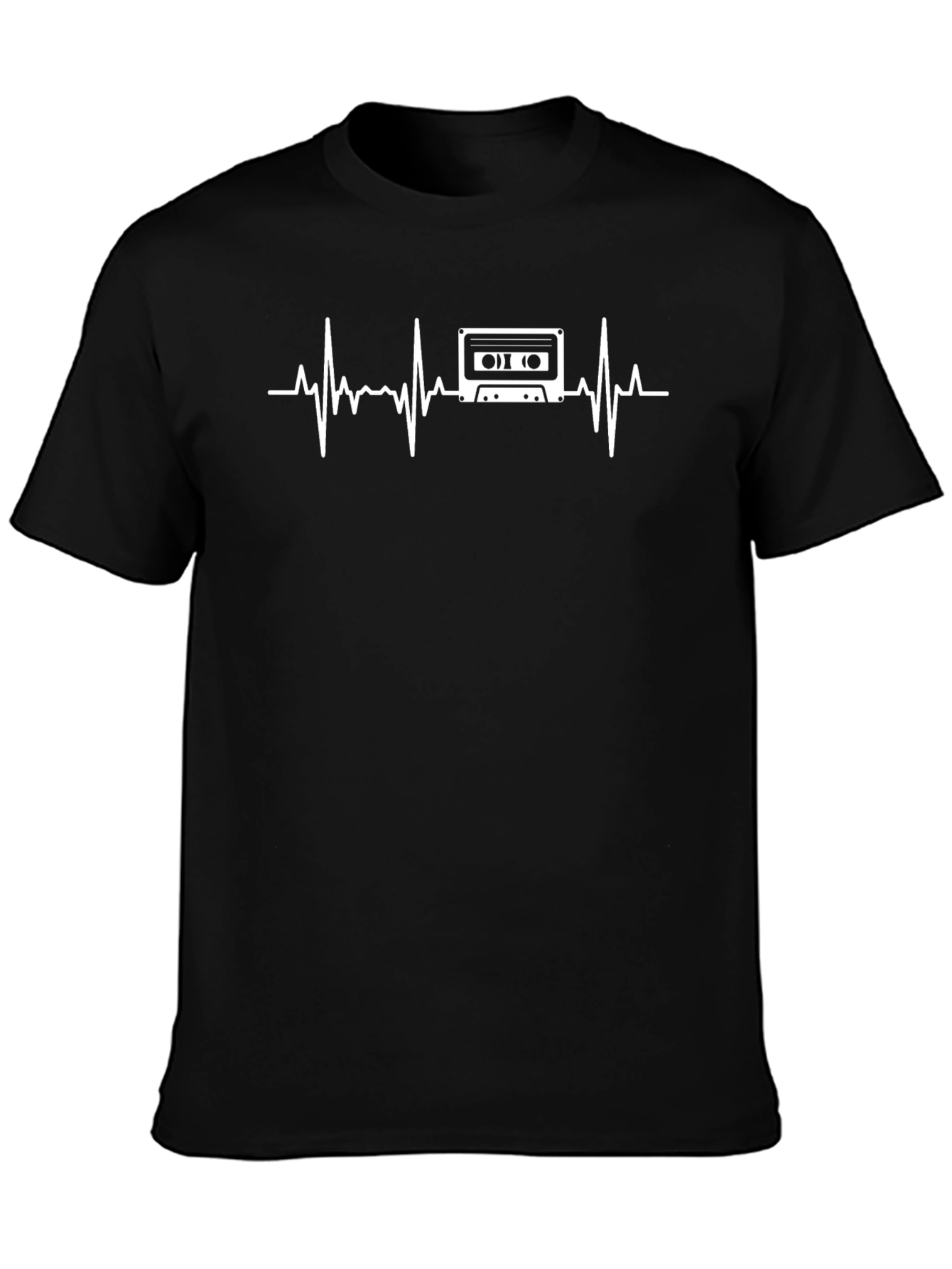 Retro Cassette Heartbeat T-Shirt