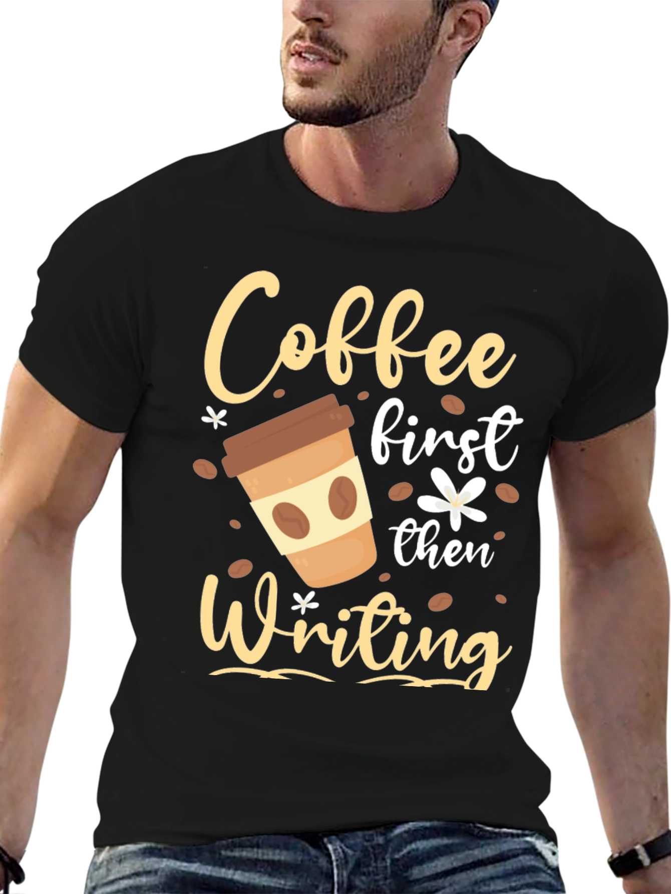 Coffee First Then Writing T-Shirt