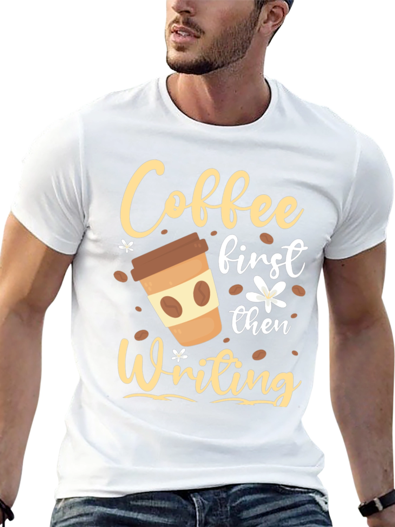 Coffee First Then Writing T-Shirt