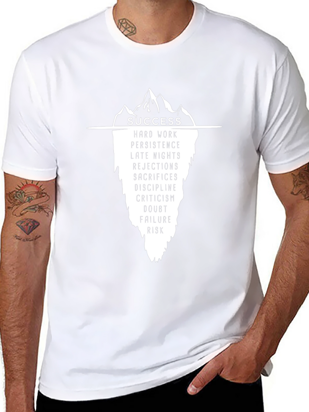 Success Iceberg Graphic T-Shirt - Black