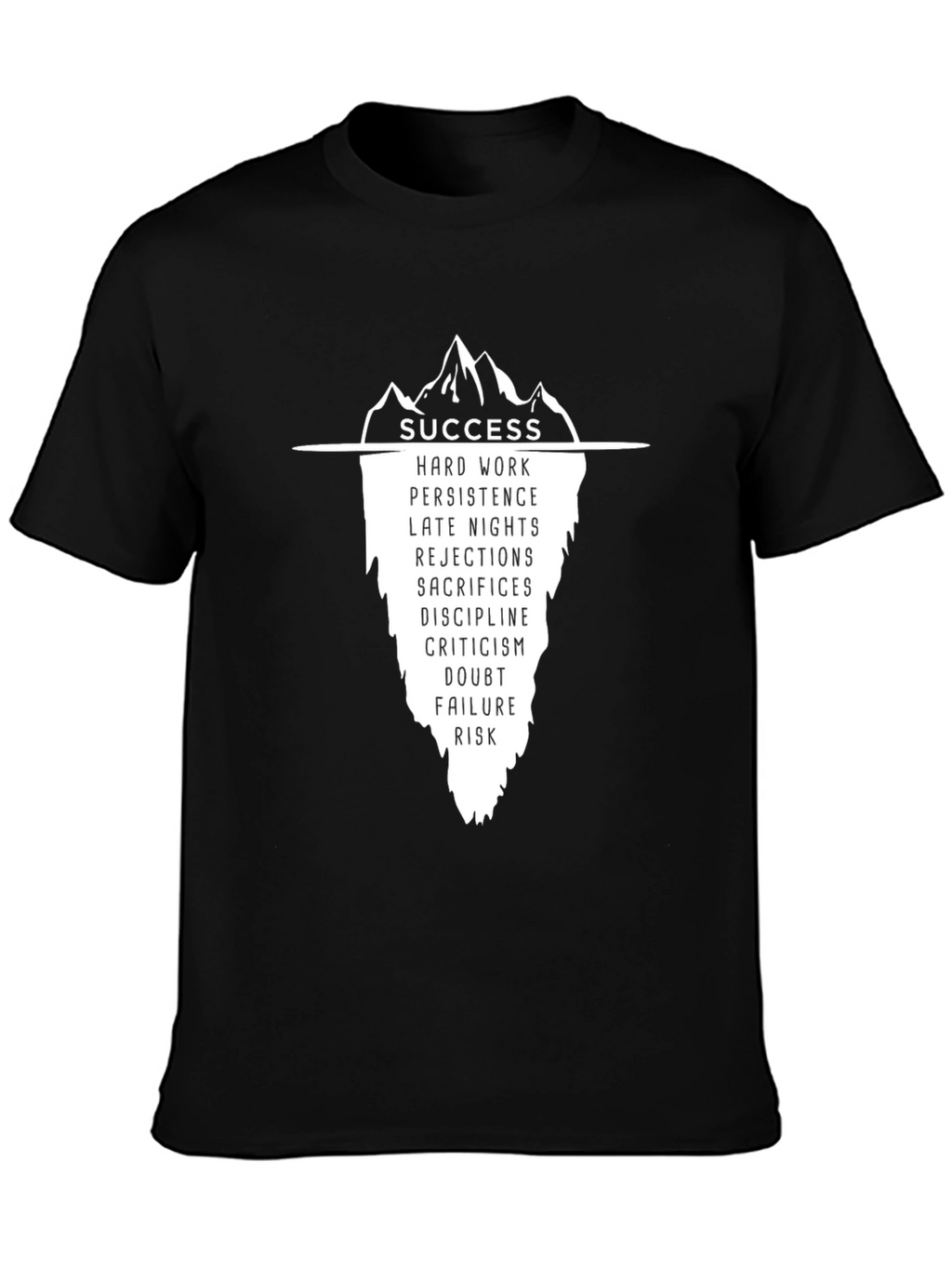 Success Iceberg Graphic T-Shirt - Black