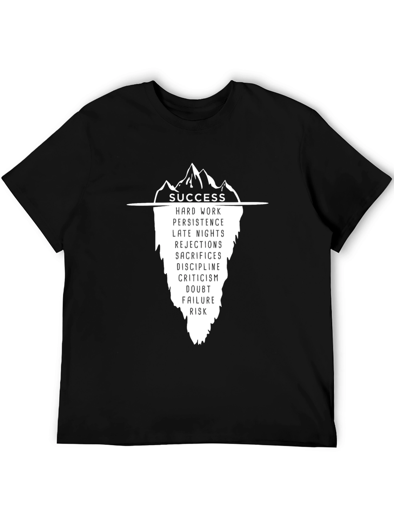 Success Iceberg Graphic T-Shirt - Black