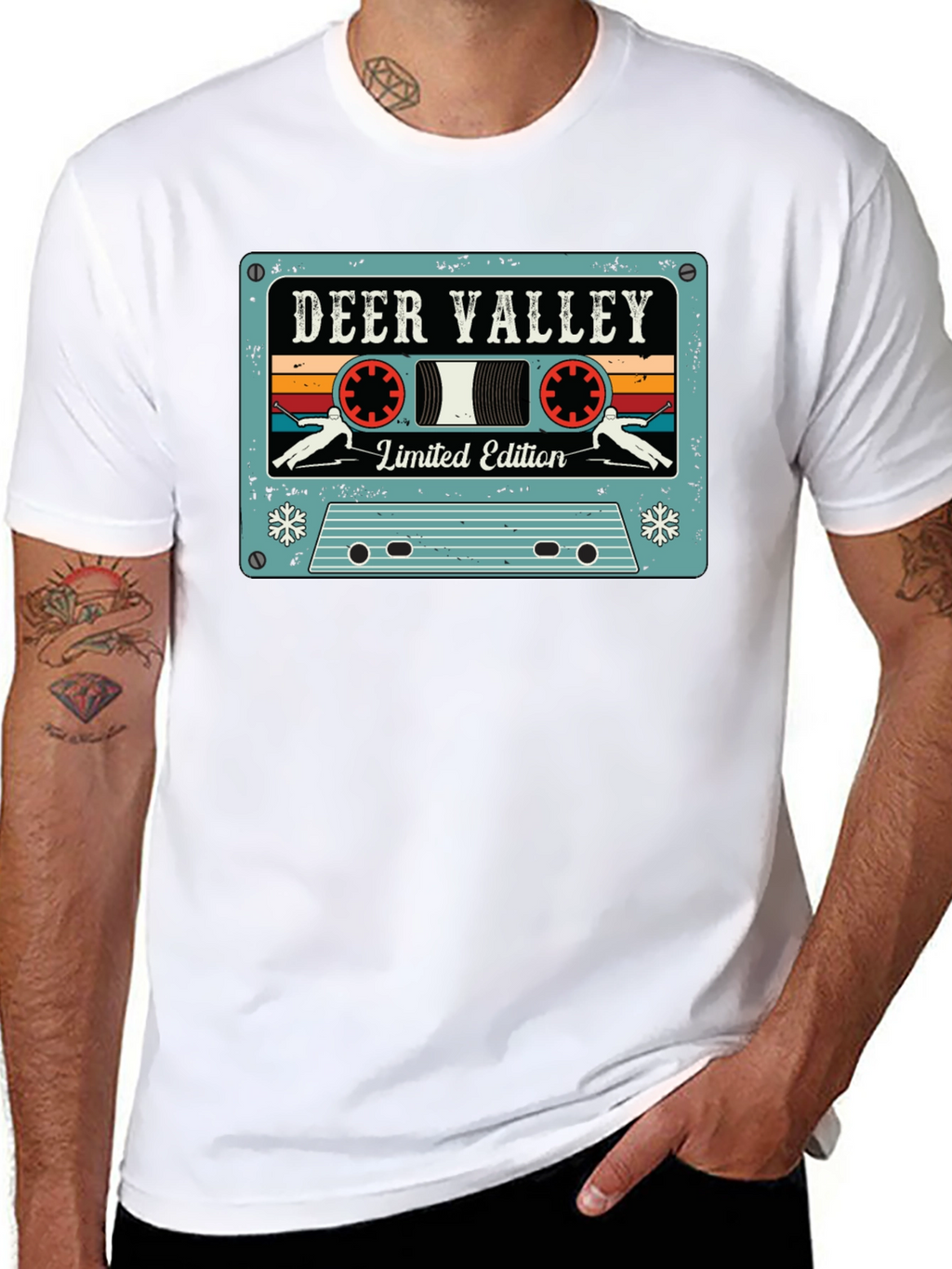 Deer Valley Limited Edition Retro Cassette Tape Graphic T-Shirt