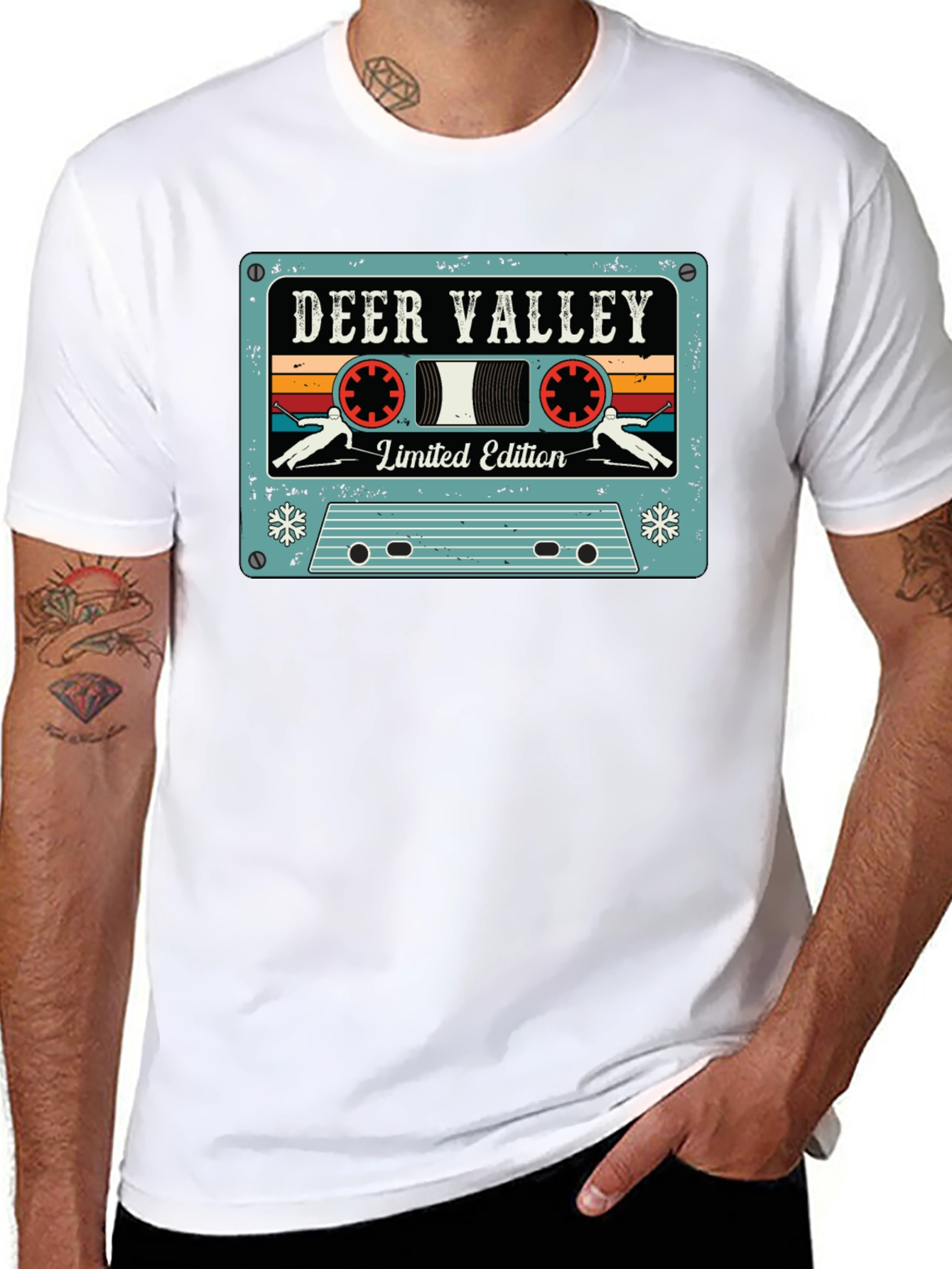 Deer Valley Limited Edition Retro Cassette Tape Graphic T-Shirt