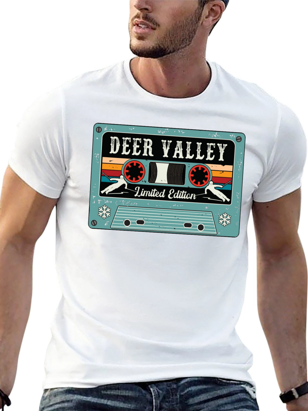 Deer Valley Limited Edition Retro Cassette Tape Graphic T-Shirt