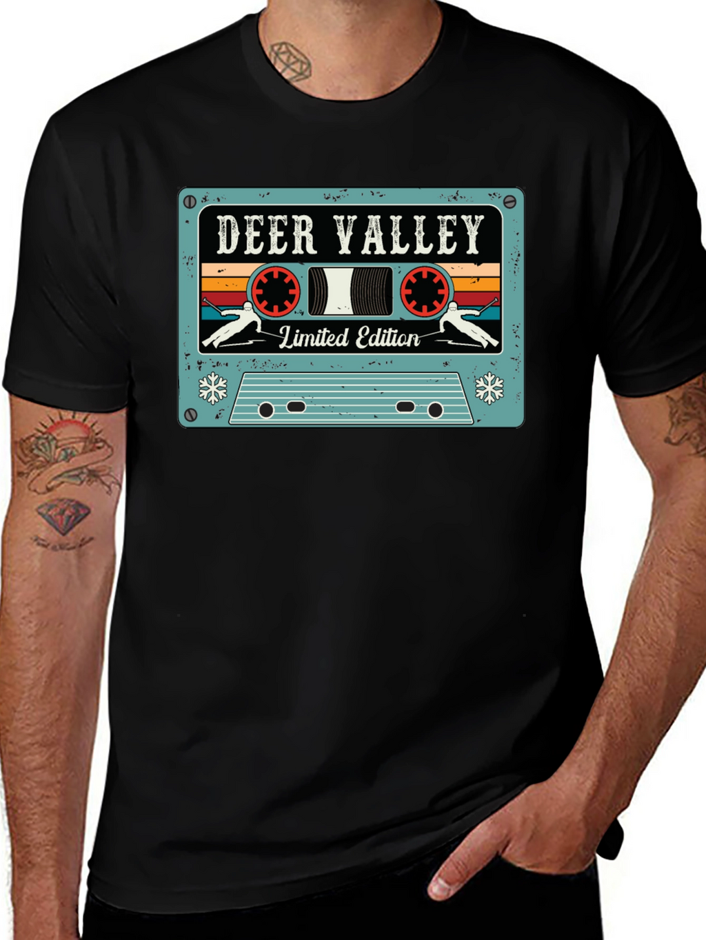 Deer Valley Limited Edition Retro Cassette Tape Graphic T-Shirt