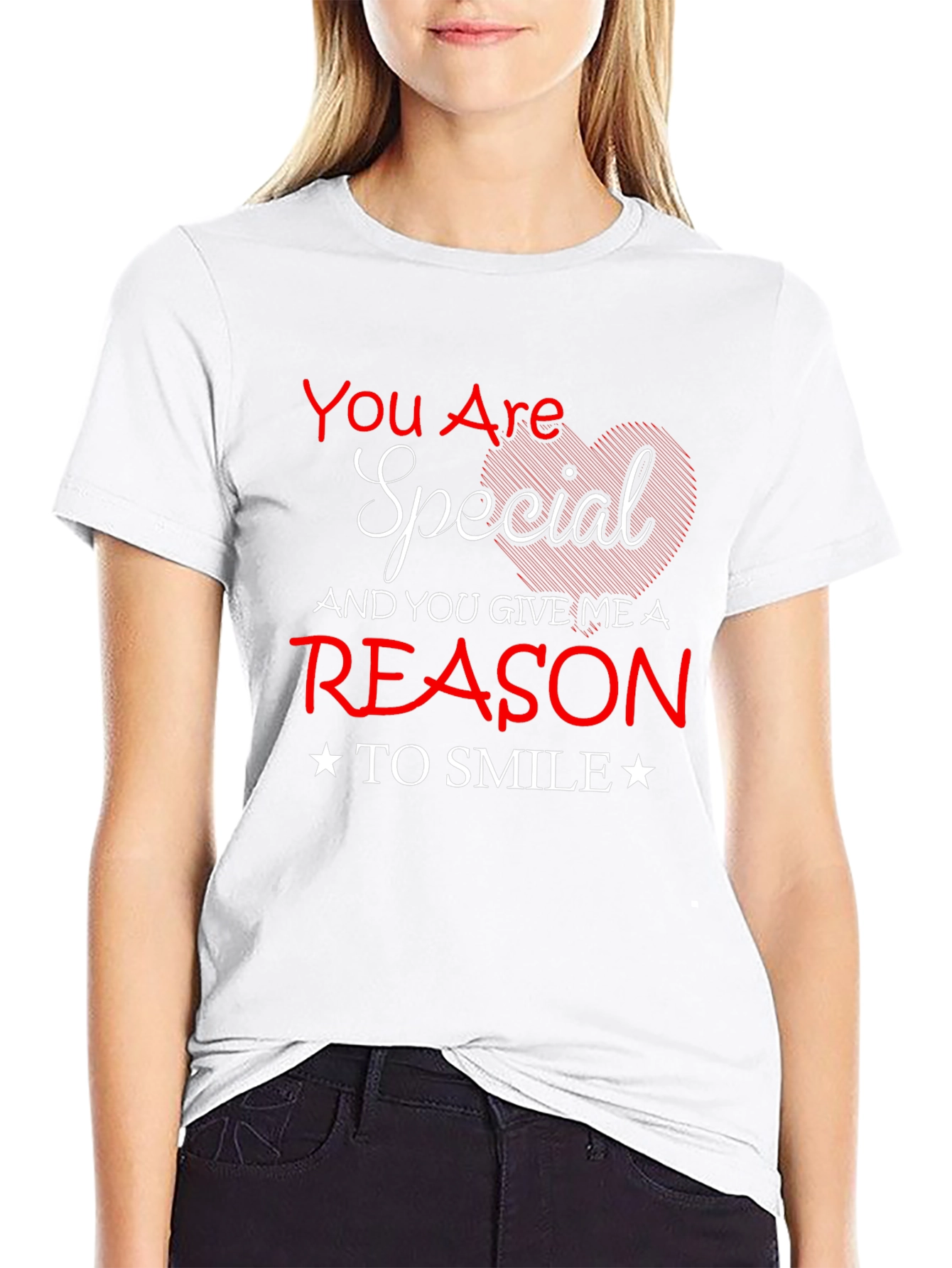 Special Heart Graphic Tee - Mens Black T-Shirt
