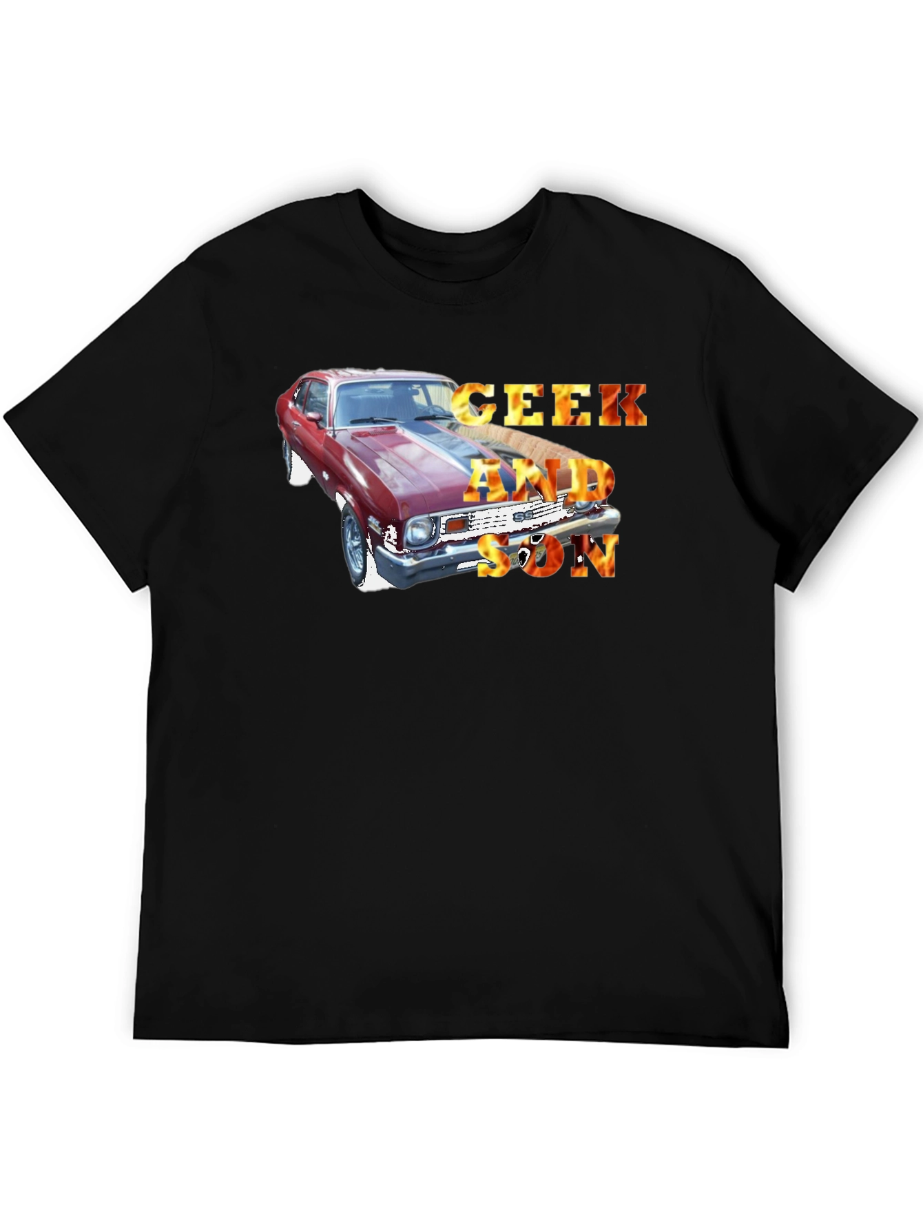 Geek and Son Car Graphic T-Shirt